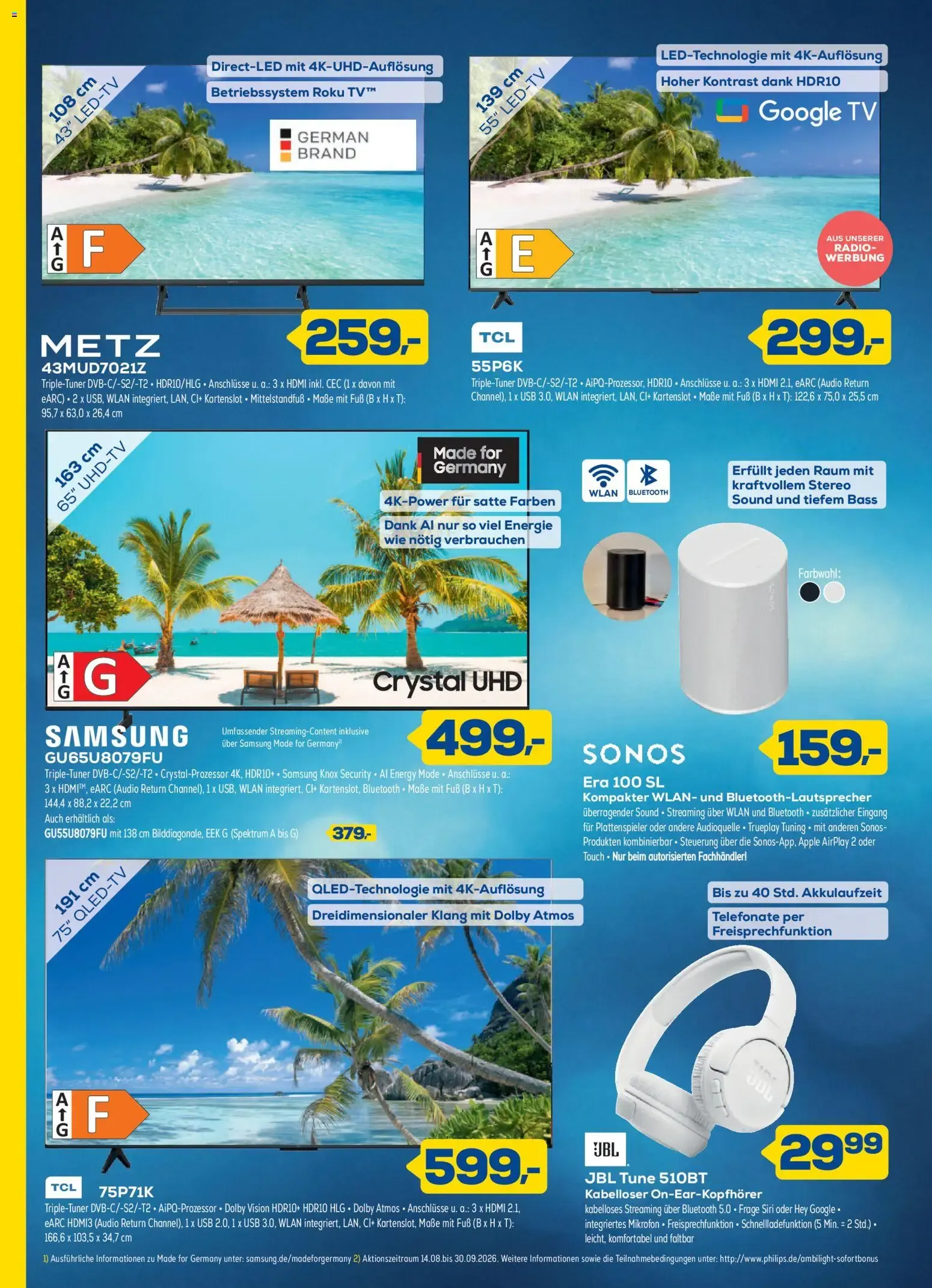 Genau richtig. Preise in bester Sommerlaune. von 26. August bis 6. September 2026 - Prospekt seite 2
