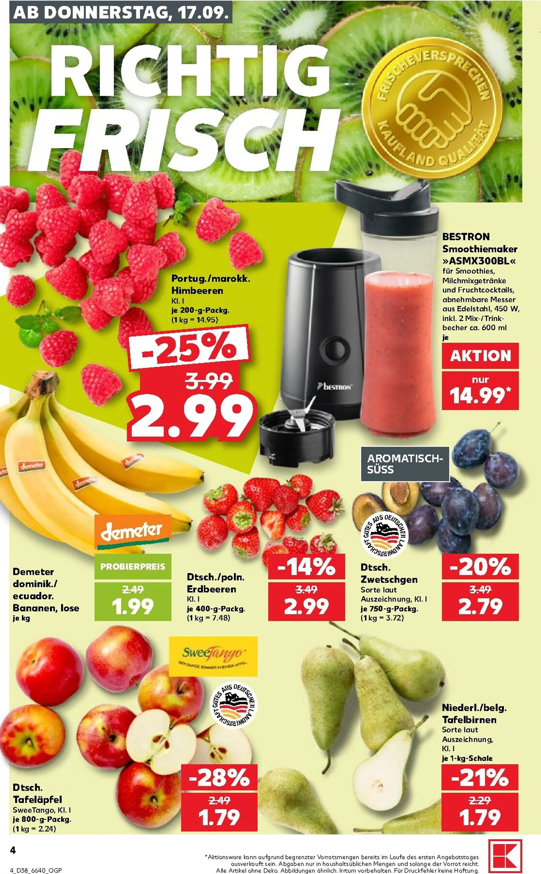 Neuer Kaufland Prospekt – von Donnerstag 17.09.2026 bis Mittwoch 23.09.2026 von 17. September bis 23. September 2026 - Prospekt seite 4