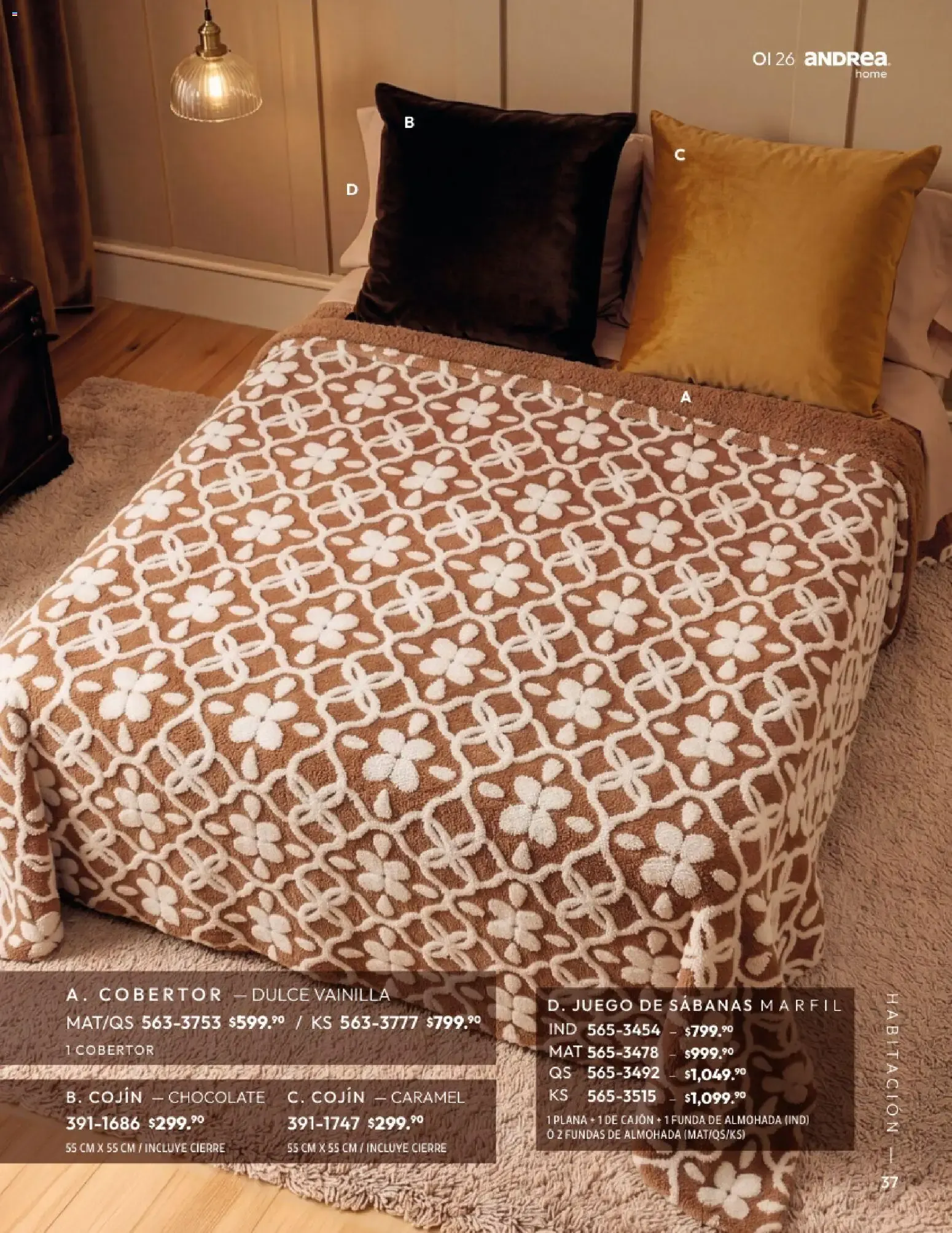 Catálogo de Andrea Home: Otoño - Invierno 2026 1 de septiembre al 31 de diciembre 2026 - Pagina 37