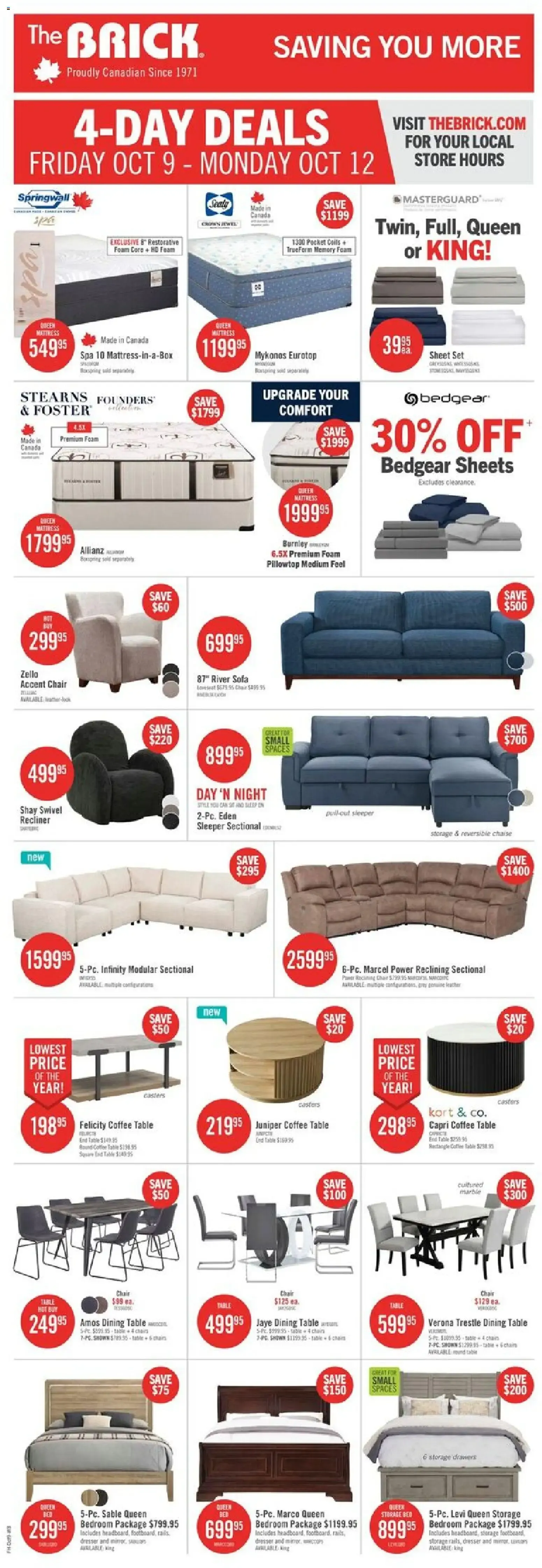 The Brick - Midnight Madness Sale from October 9 to October 12 2026 - flyer page 3