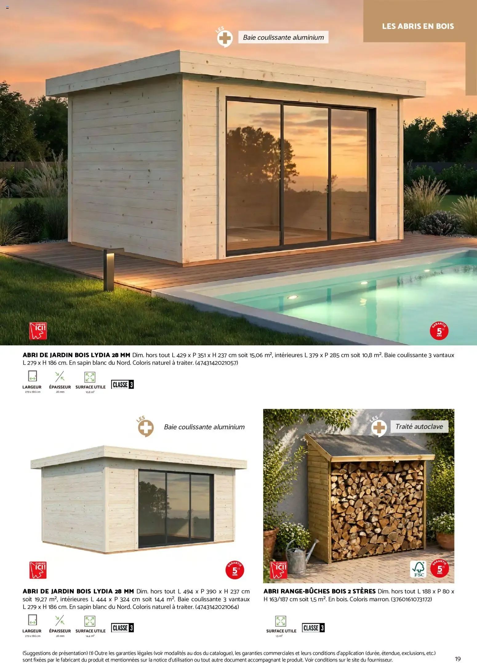 Brico Cash Catalogue abris & carports à partir du 19/08/2026 - promo en ligne du 19 août au 31 décembre 2026 - Catalogue page 19