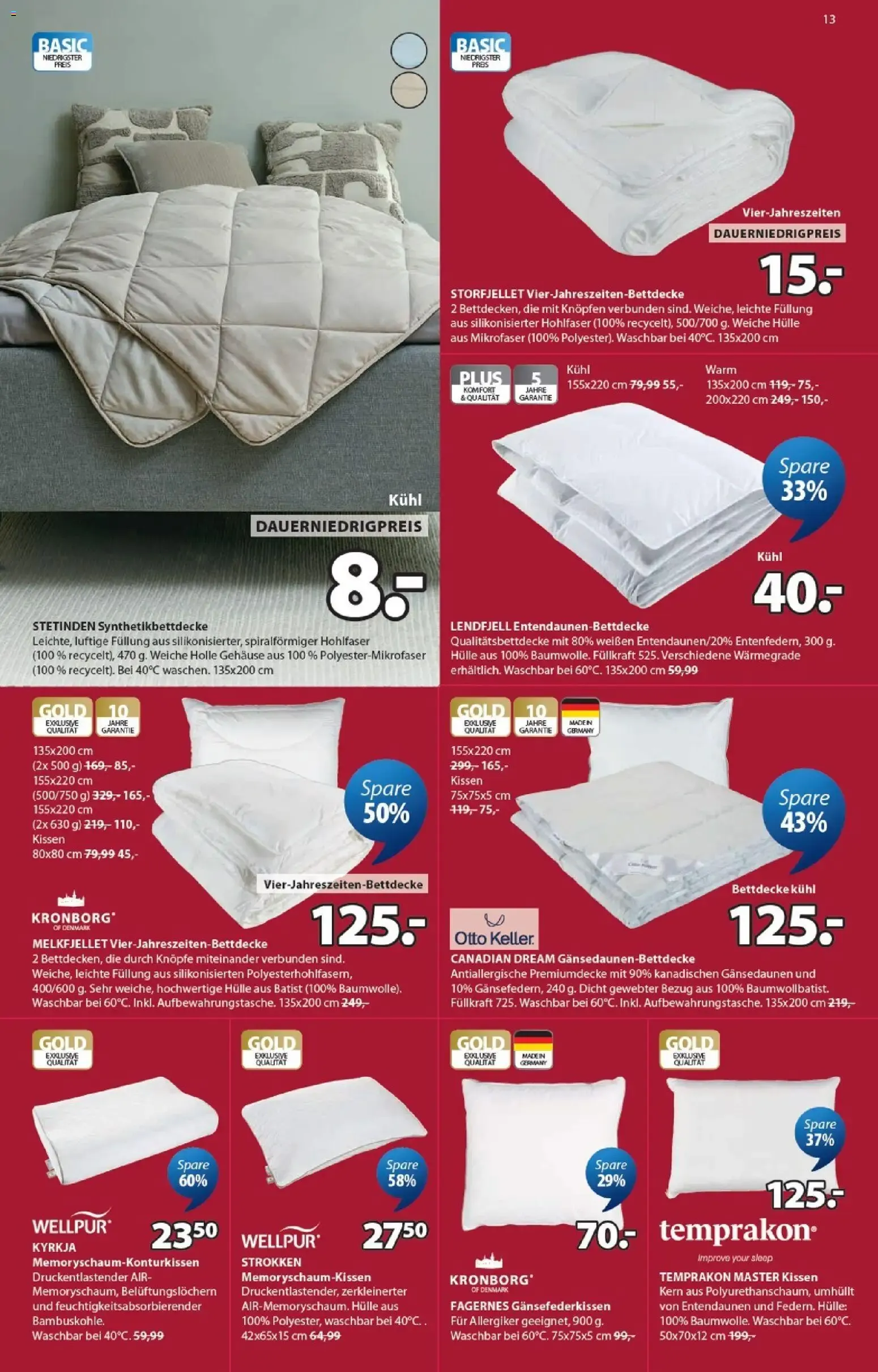 JYSK: SALE - SPARE BIS ZU 70% von 7. Juni bis 11. Juli 2026 - Prospekt seite 13