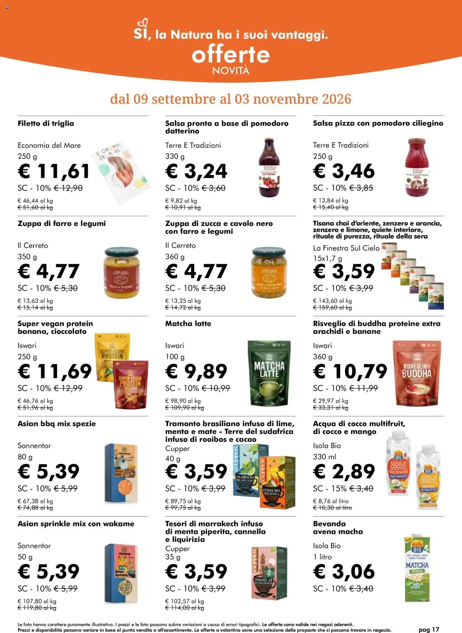Nuovo Natura Sì volantino dal 09/09/2026 > offerte anteprima 🛍️ da 9 settembre a 6 ottobre di 2026 - Pagina del volantino 17