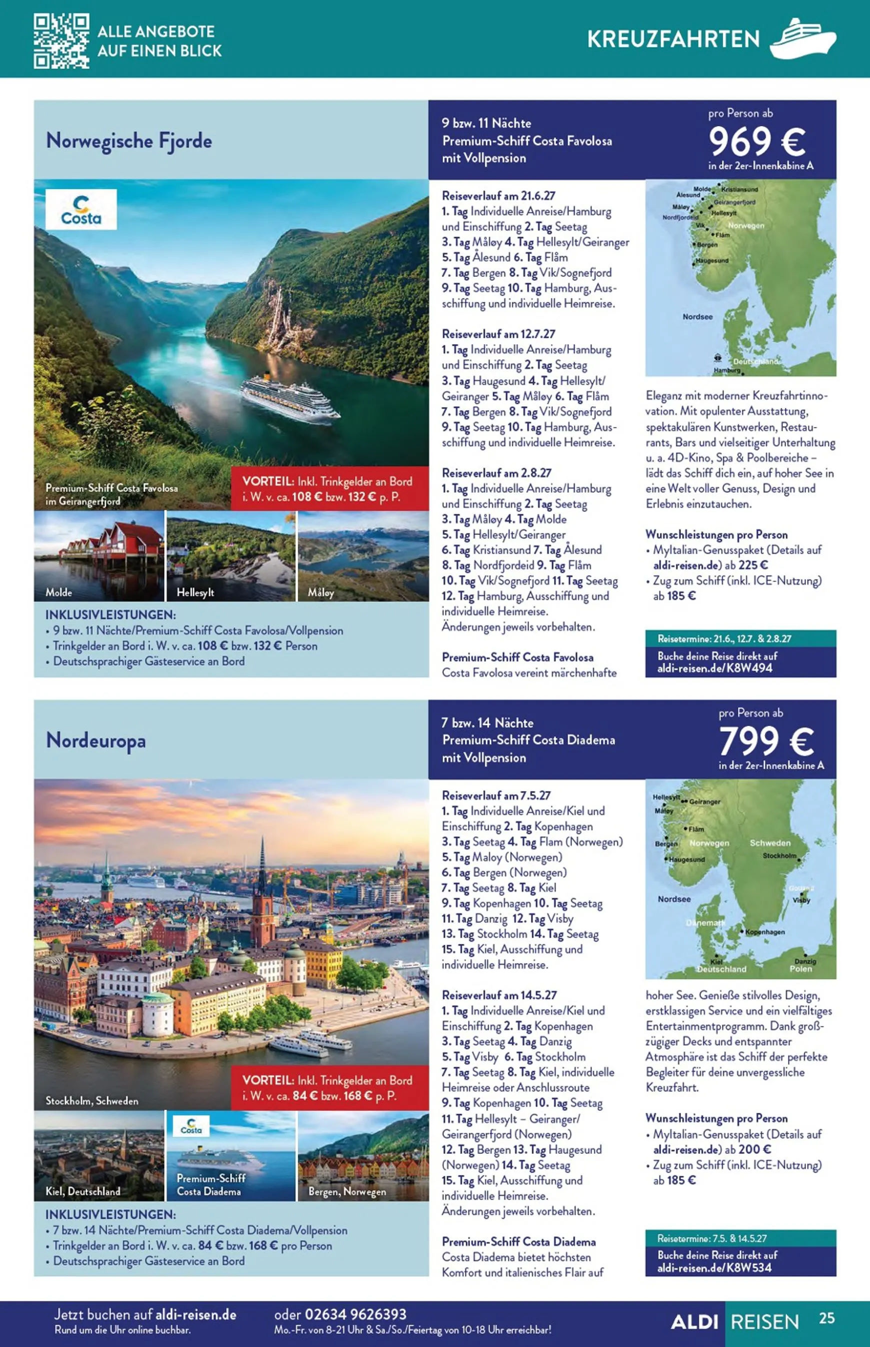 ALDI REISEN - Die Welt Entdecken! (Ausgabe August) von 3. August bis 31. August 2026 - Prospekt seite 25