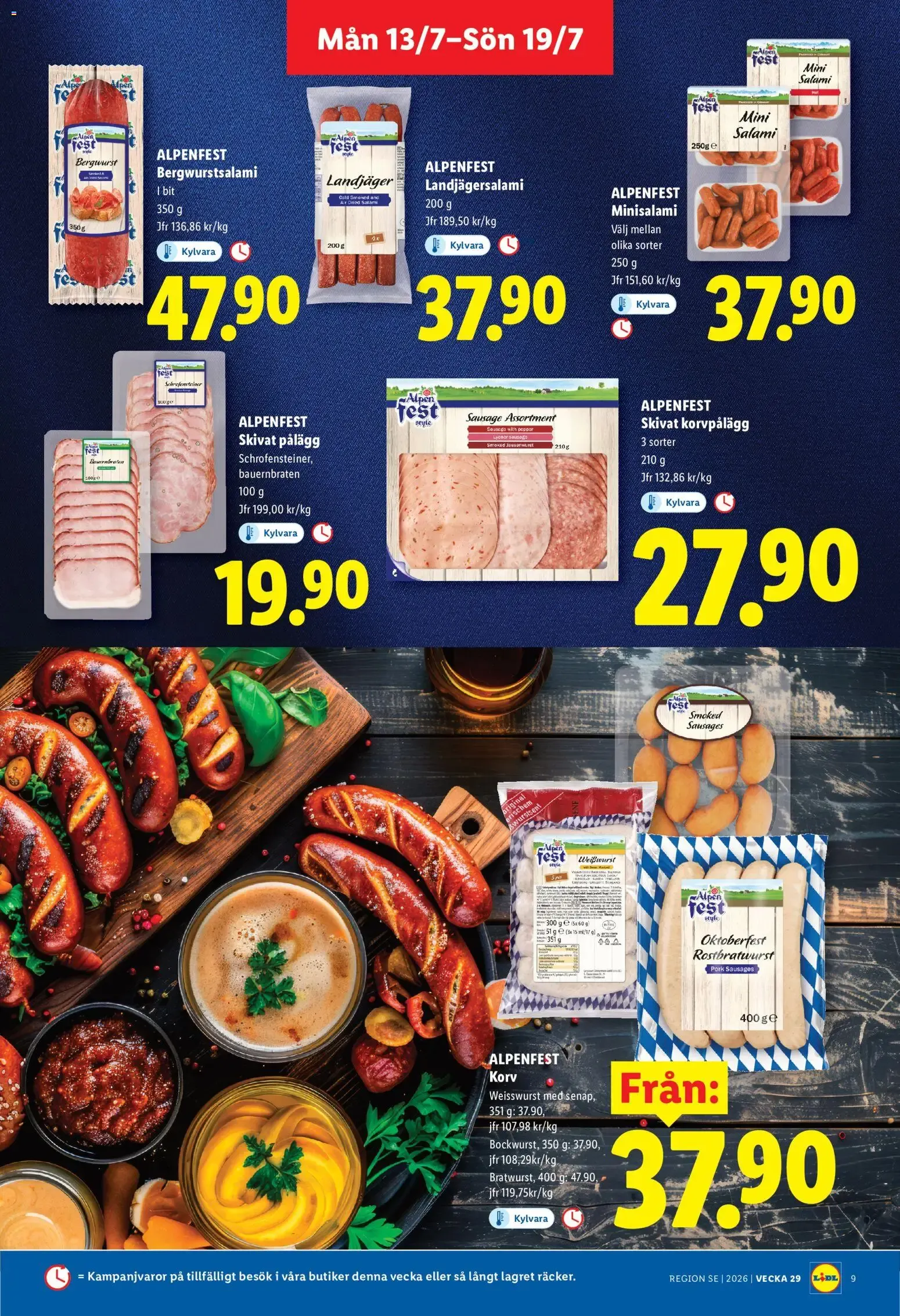 Lidl erbjudanden från 13/07/2026 - 19/07/2026 > Reklamblad nuvarande rabatter från 13 juli till 19 juli 2026 - Reklamblad sidor 9