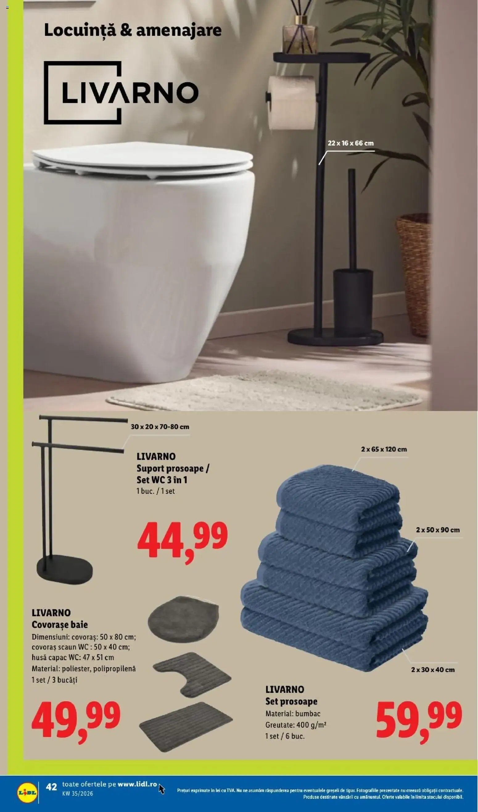 Catalog LIDL: Ieftin și înainte, și după ziua de salariu (Ofertas del 24 al 30 de agosto de 2026) de la 24 august până la 30 august 2026 - Revista Pagina 42