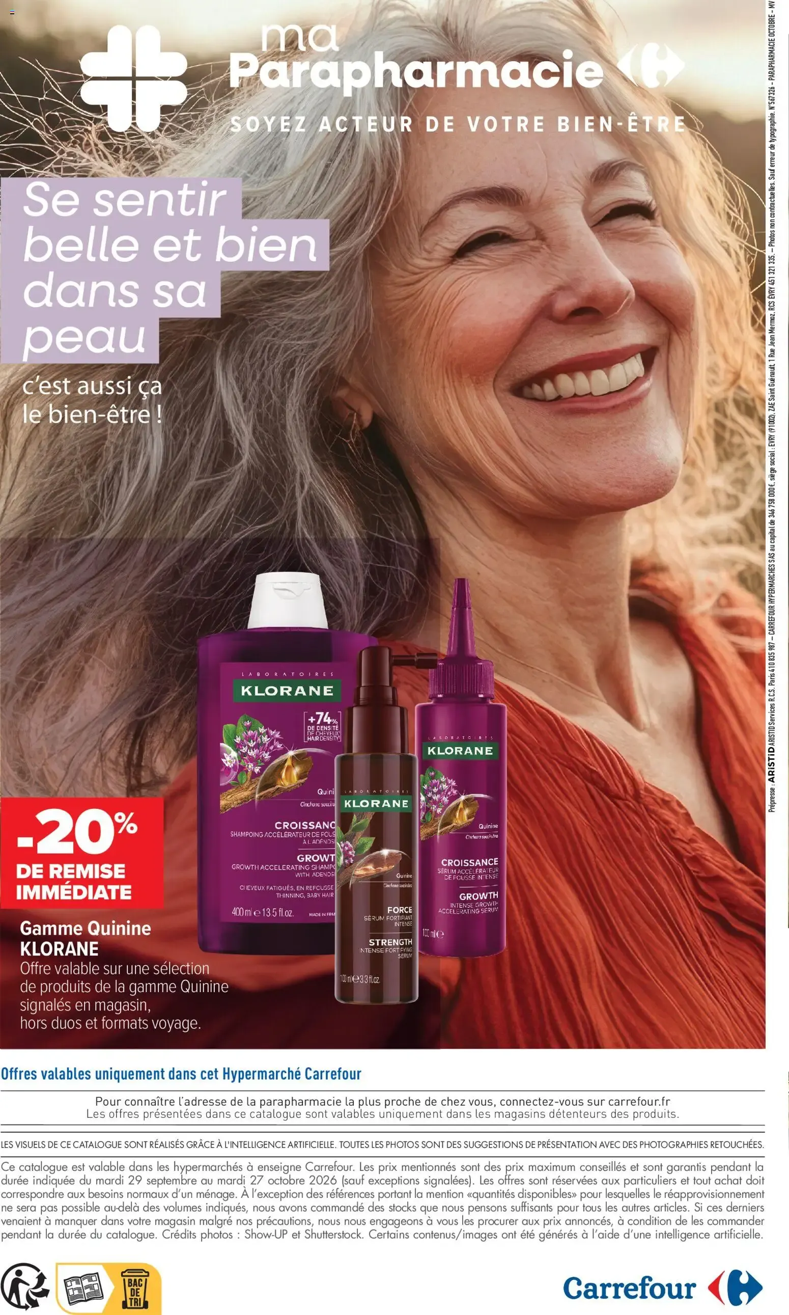 Carrefour Ma parapharmacie à partir du 29/09/2026 - promo en ligne du 29 septembre au 27 octobre 2026 - Catalogue page 20