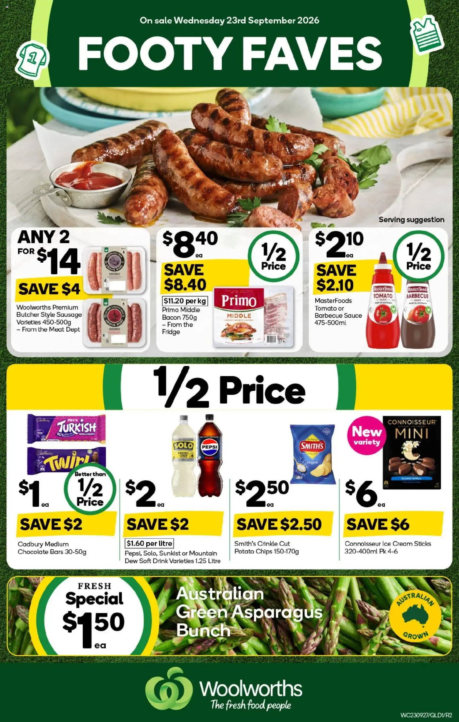 FOOTY FAVES - Catalogue valid from 23 September to 29 September 2026 - page 1