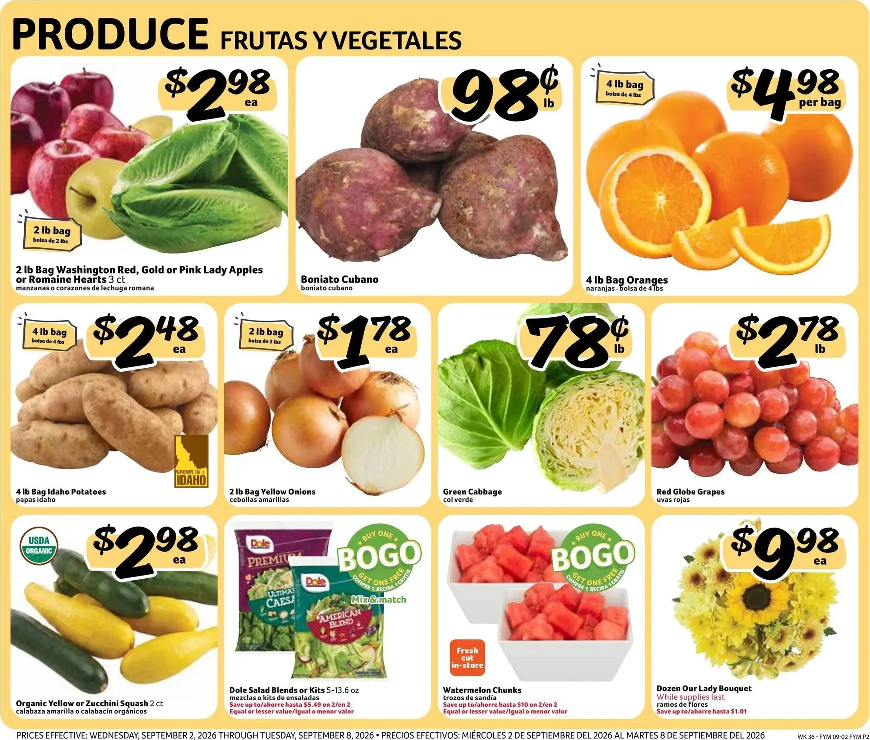 Weekly promotion Fresco Supermarkets: Ofertas del Día del Trabajo spanning from September 2 to September 8 2026 - Page 2 for Catalogue 365