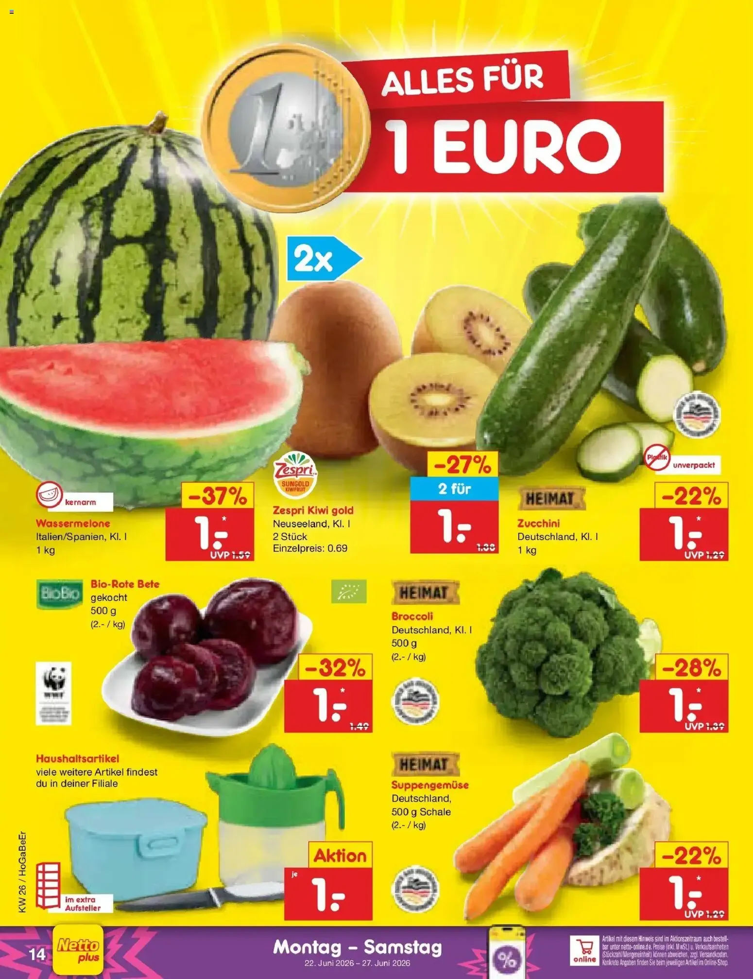 Netto Marken-Discount Prospekt Kremmen (ab 22.06.2026) » Angebote von 22. Juni bis 27. Juni 2026 - Prospekt seite 18