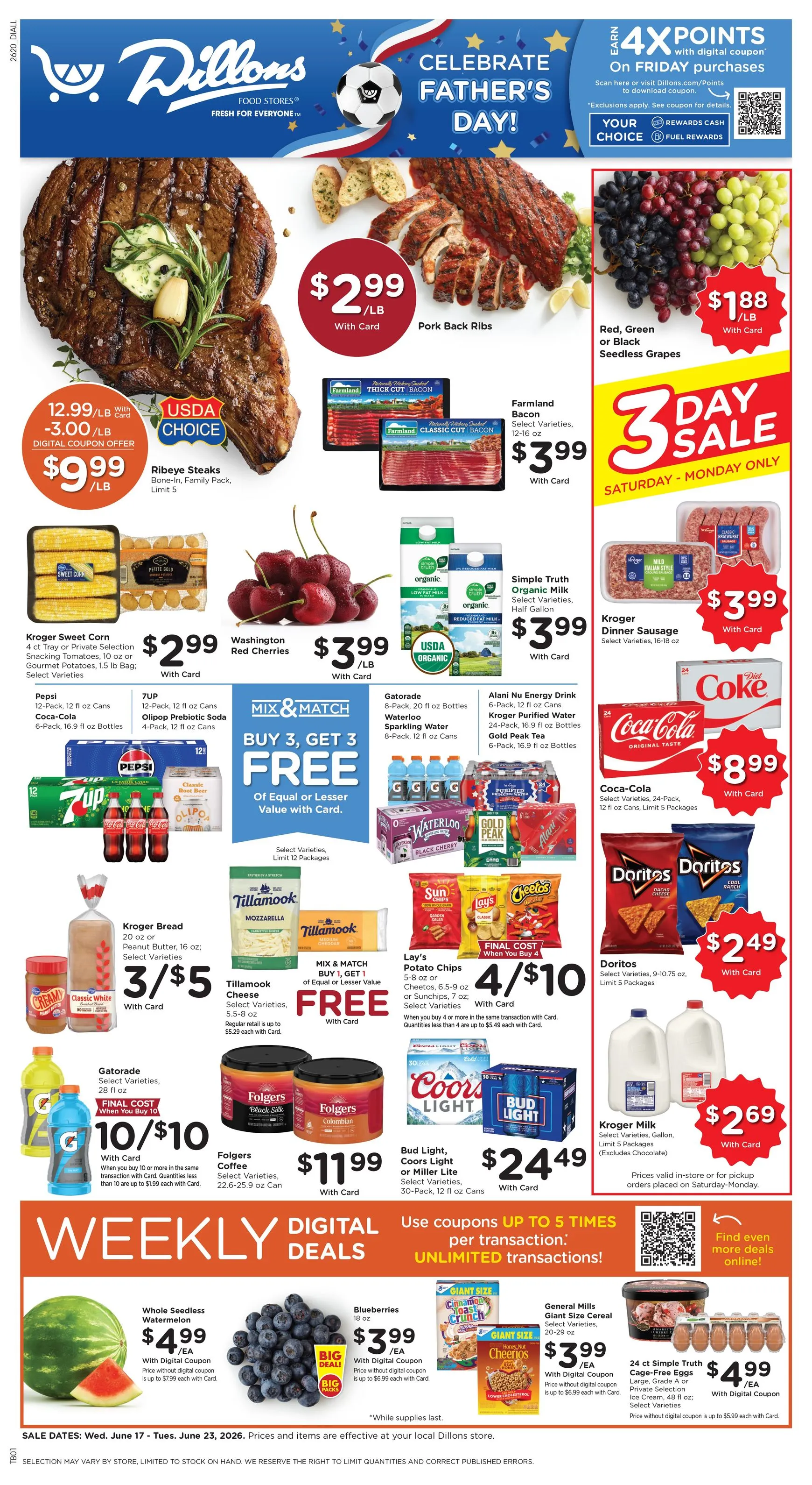 Weekly ad Dillons Weekly Digital Deals from June 17 to June 23 2026 - Page 1