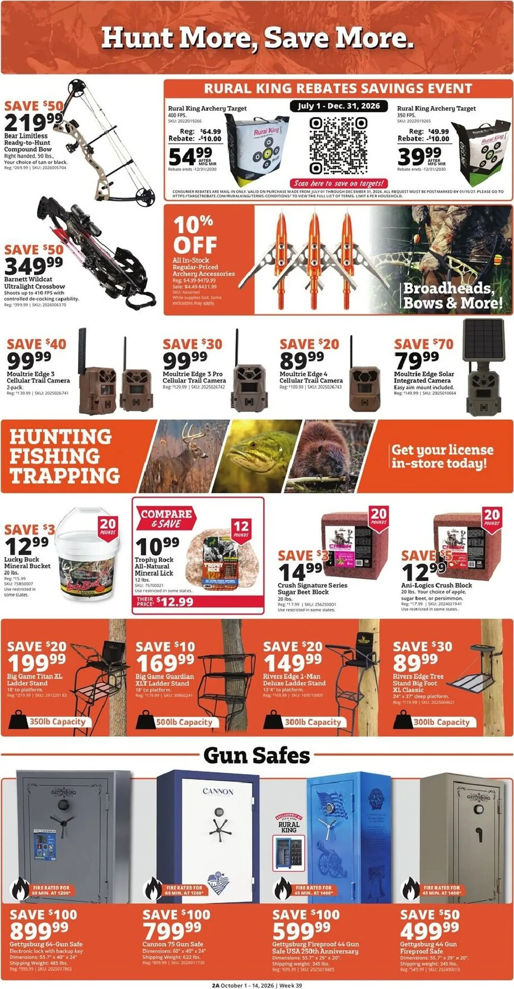 Weekly promotion Current Rural King leaflet valid from Thursday 10/01/2026 to Wednesday 10/14/2026 spanning from October 1 to October 14 2026 - Page 2 for Catalogue 365