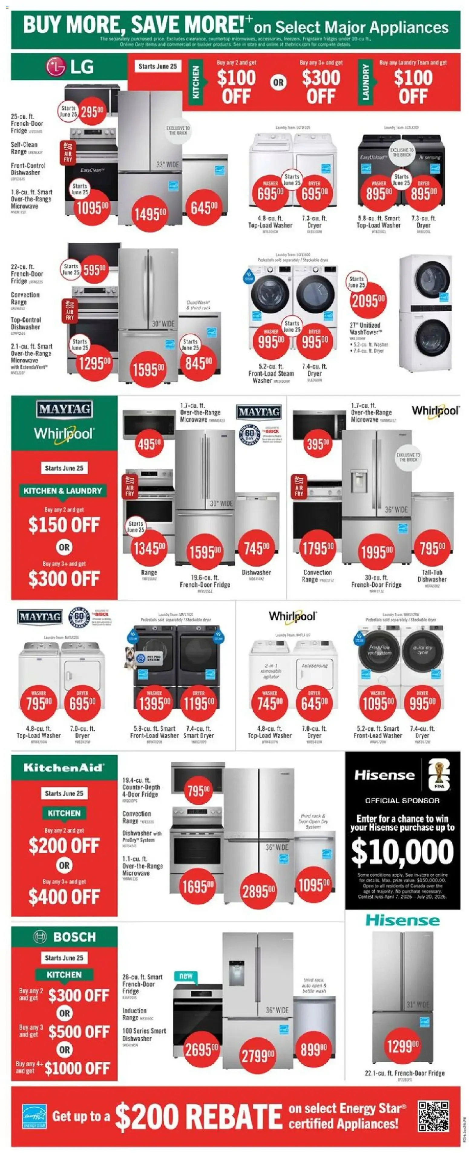 The Brick weekly flyer / circulaire from Jun 22, 2026 > weekly specials & deals from June 27 to June 28 2026 - flyer page 17