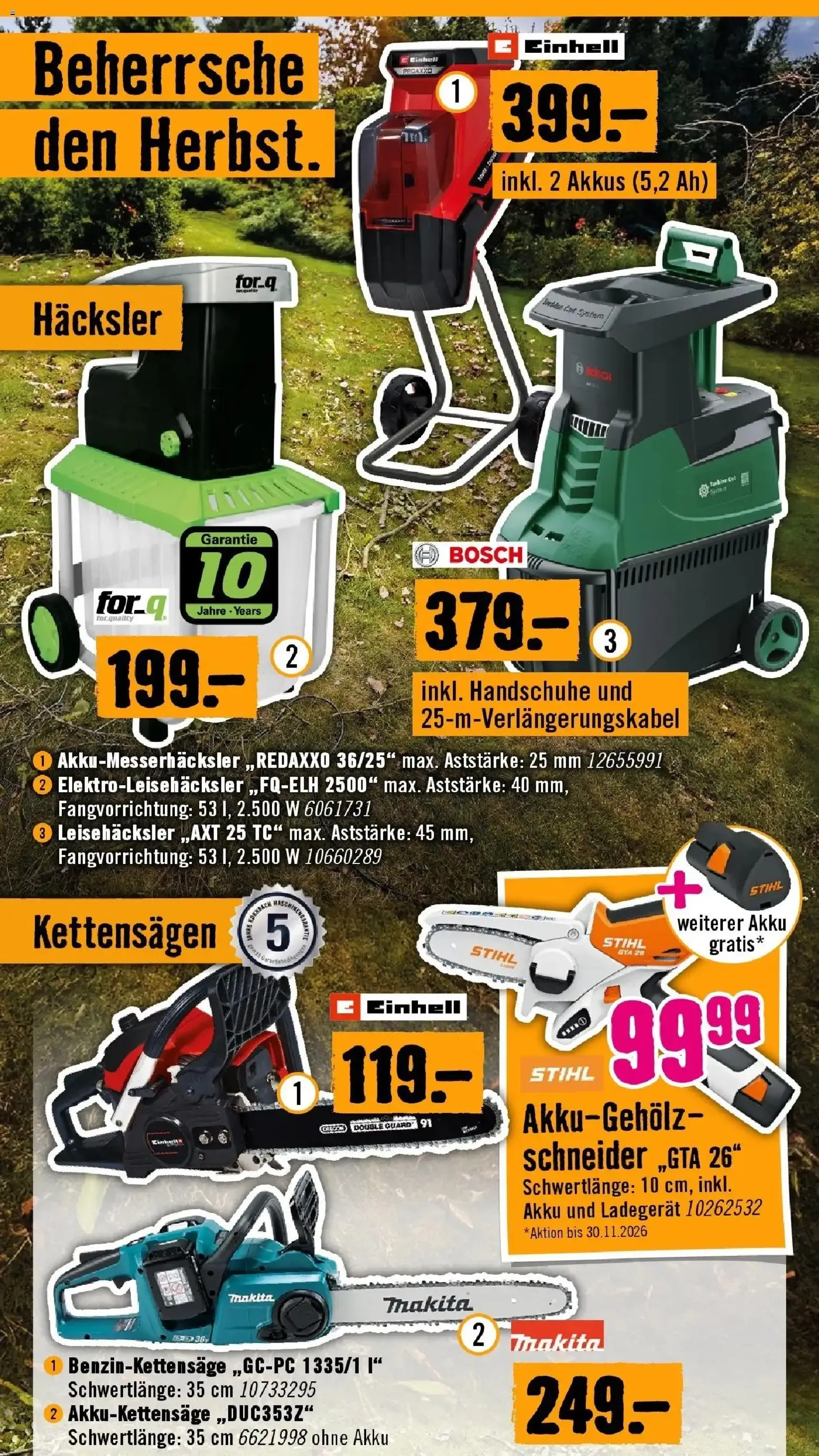 Hornbach Kürzere Tage wecken Deinen Ehrgeiz von 07.10.2026 - Aktuelle Angebote von 7. Oktober bis 30. Oktober 2026 - Flugblätt seite  5