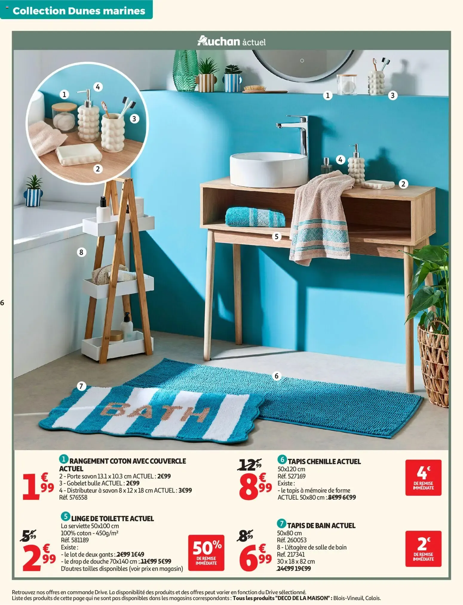 Auchan Linge de maison & déco à partir du 02/06/2026 - promo en ligne du 2 juin au 14 juin 2026 - Catalogue page 6