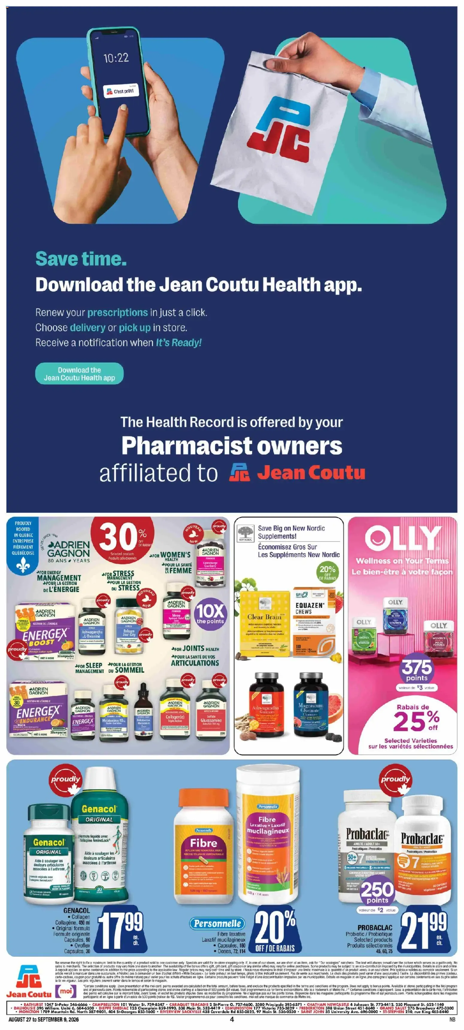 Jean Coutu - Encart Pharma from Aug 27, 2026 > weekly specials & deals from August 27 to September 9 2026 - flyer page 4