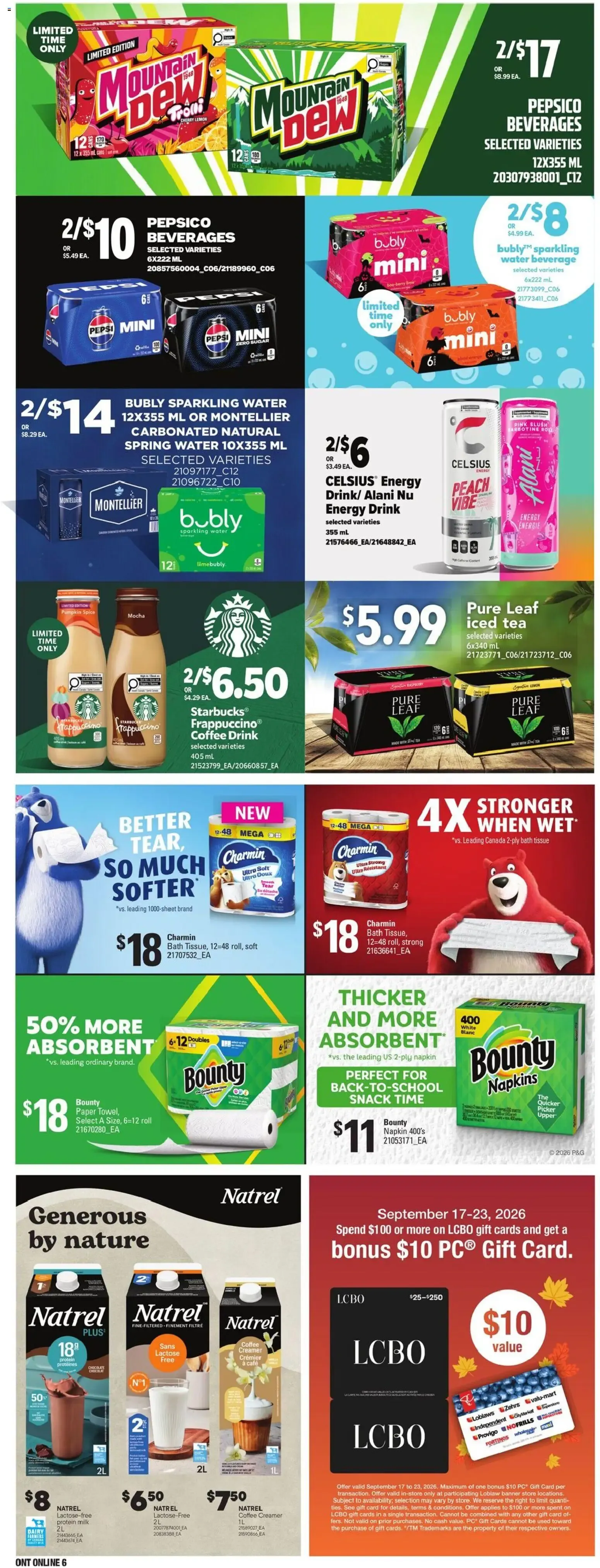 Loblaws weekly flyer / circulaire from Sep 17, 2026 > weekly specials & deals from September 17 to September 23 2026 - flyer page 16