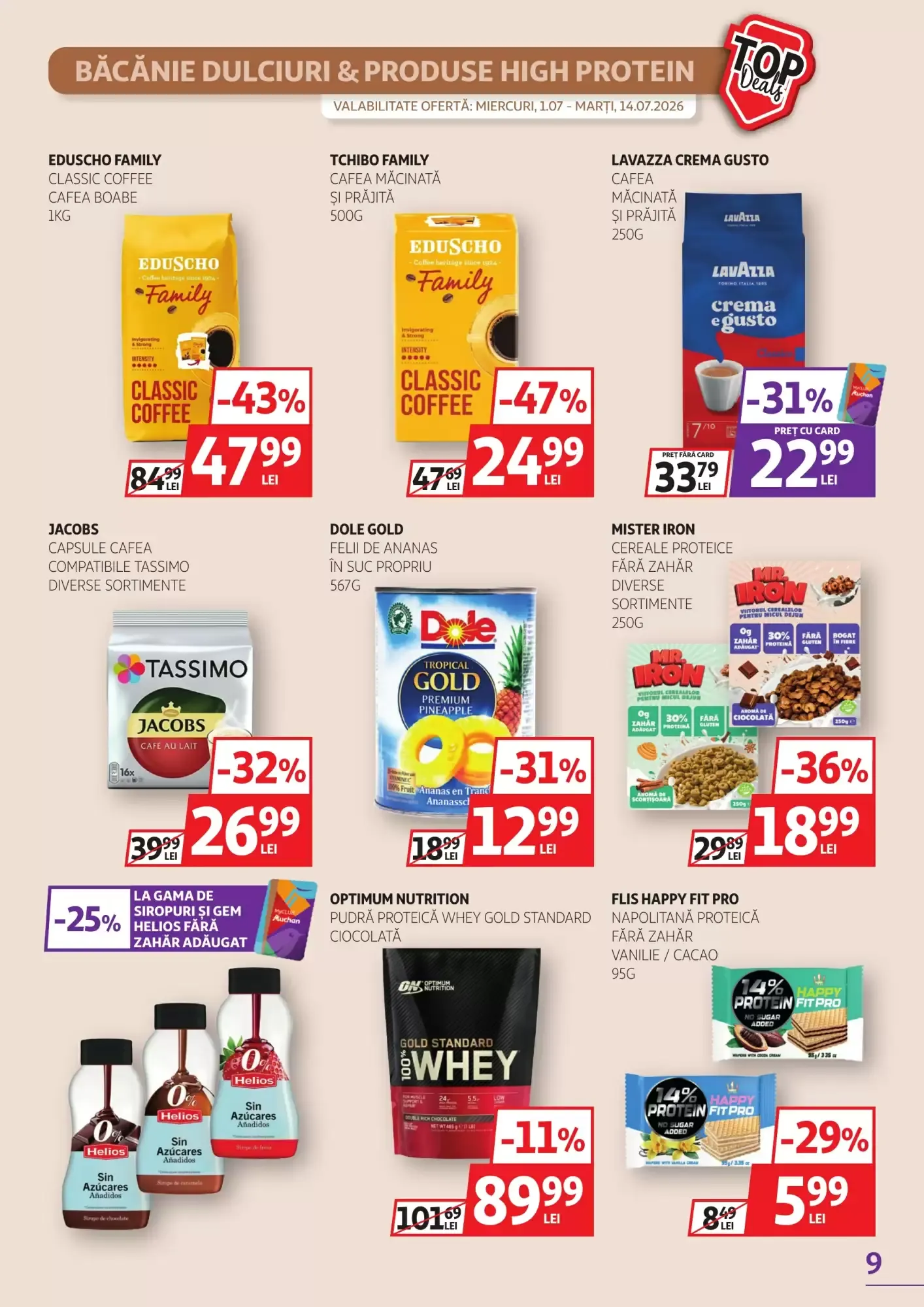 Catalog Catalog Auchan de la 1 iulie până la 14 iulie 2026 - Revista Pagina 9