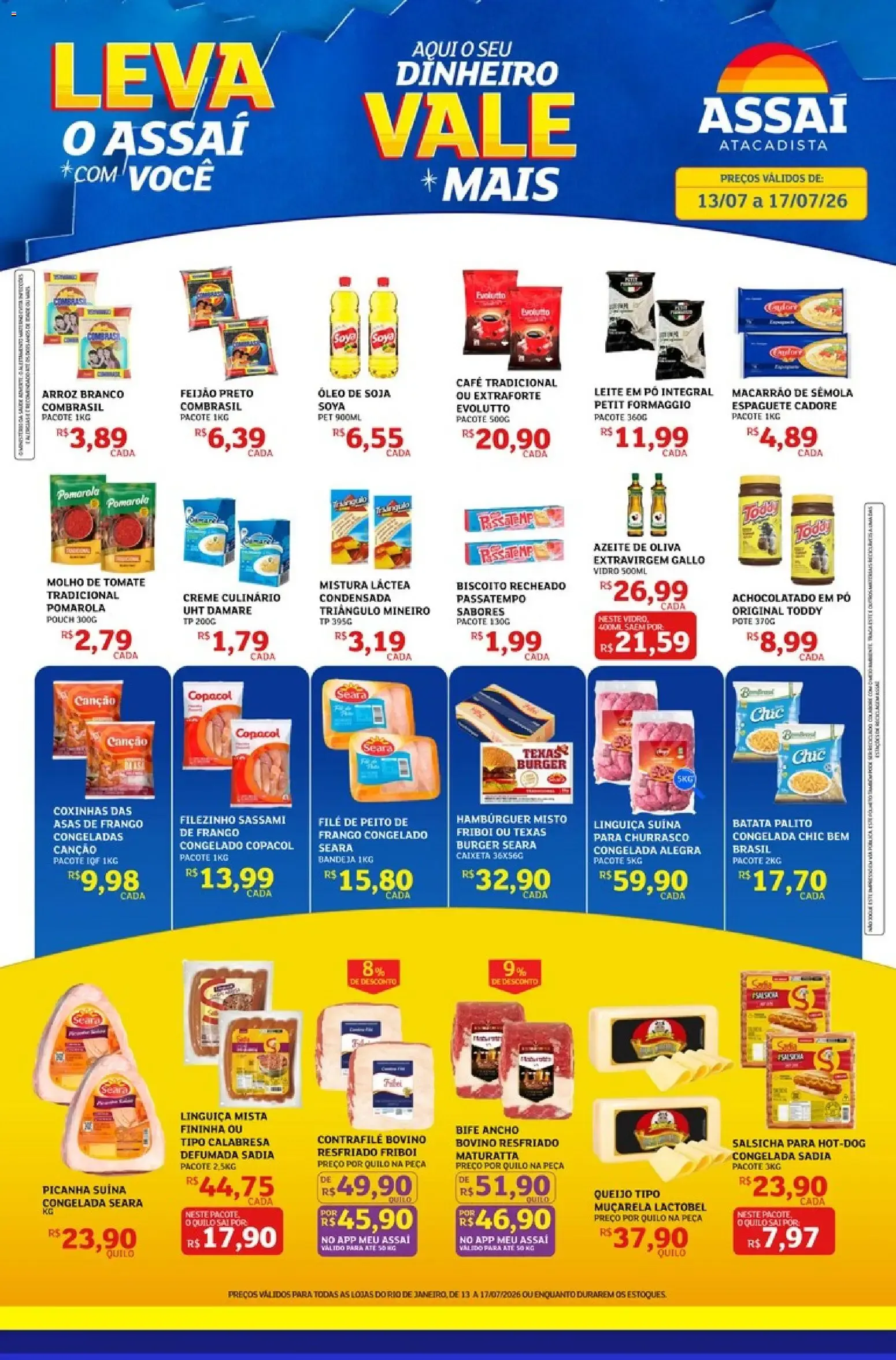 Encarte de Assaí Atacadista ofertas - RJ de 13/07/2026 | Promoções Online 13 de julho até 17 de julho 2026 - Pagina 1