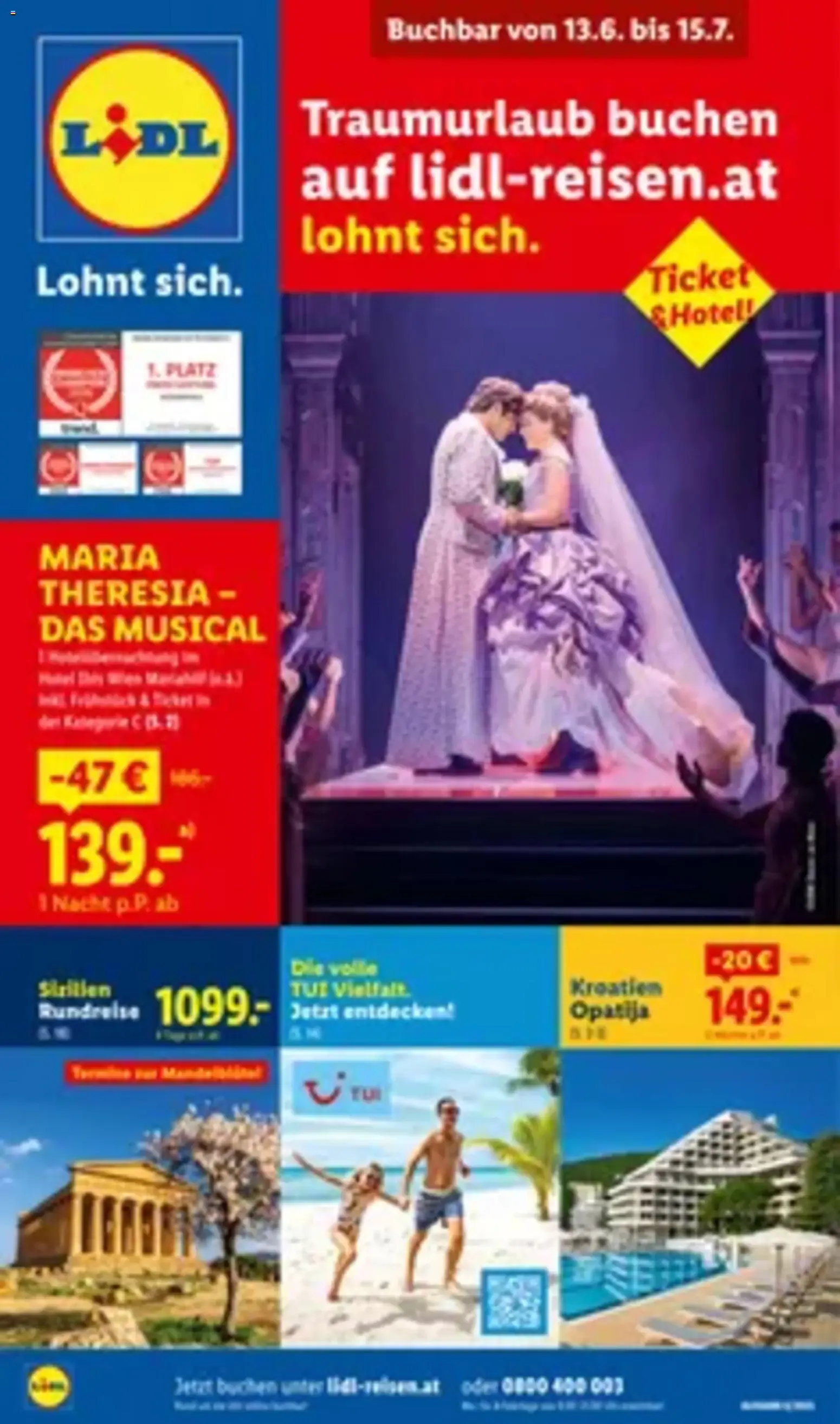 Lidl Reisehighlights ab 15.06.2026 - Angebote ab donnerstag von 15. Juni bis 15. Juli 2026 - Flugblätt seite  2