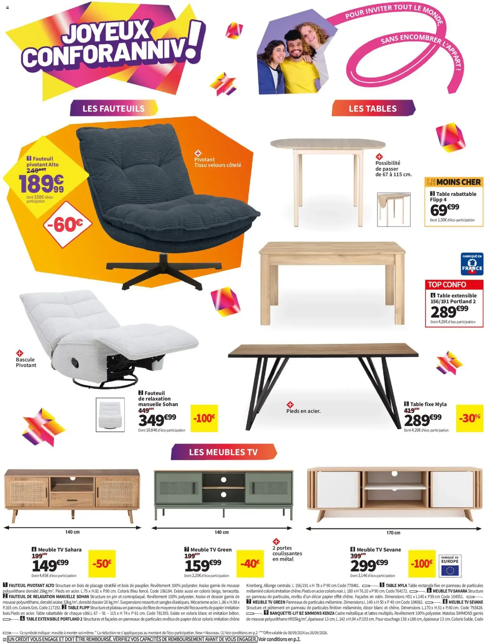 Joyeux Conforanniv! Toujours plus de promos! du 8 septembre au 28 septembre 2026 - Catalogue page 4