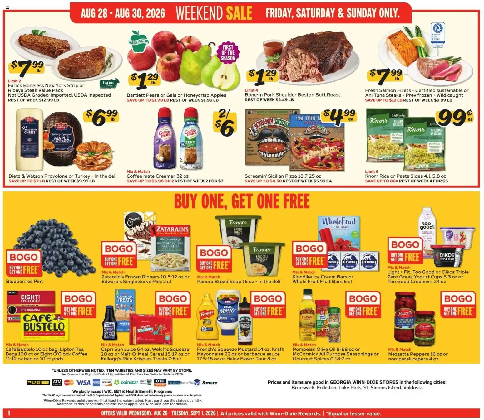 Weekly ad Winn Dixie Weekly Ad (08/26 - 09/01 2026) - Flyer from August 26 to September 1 2026 - Page 8