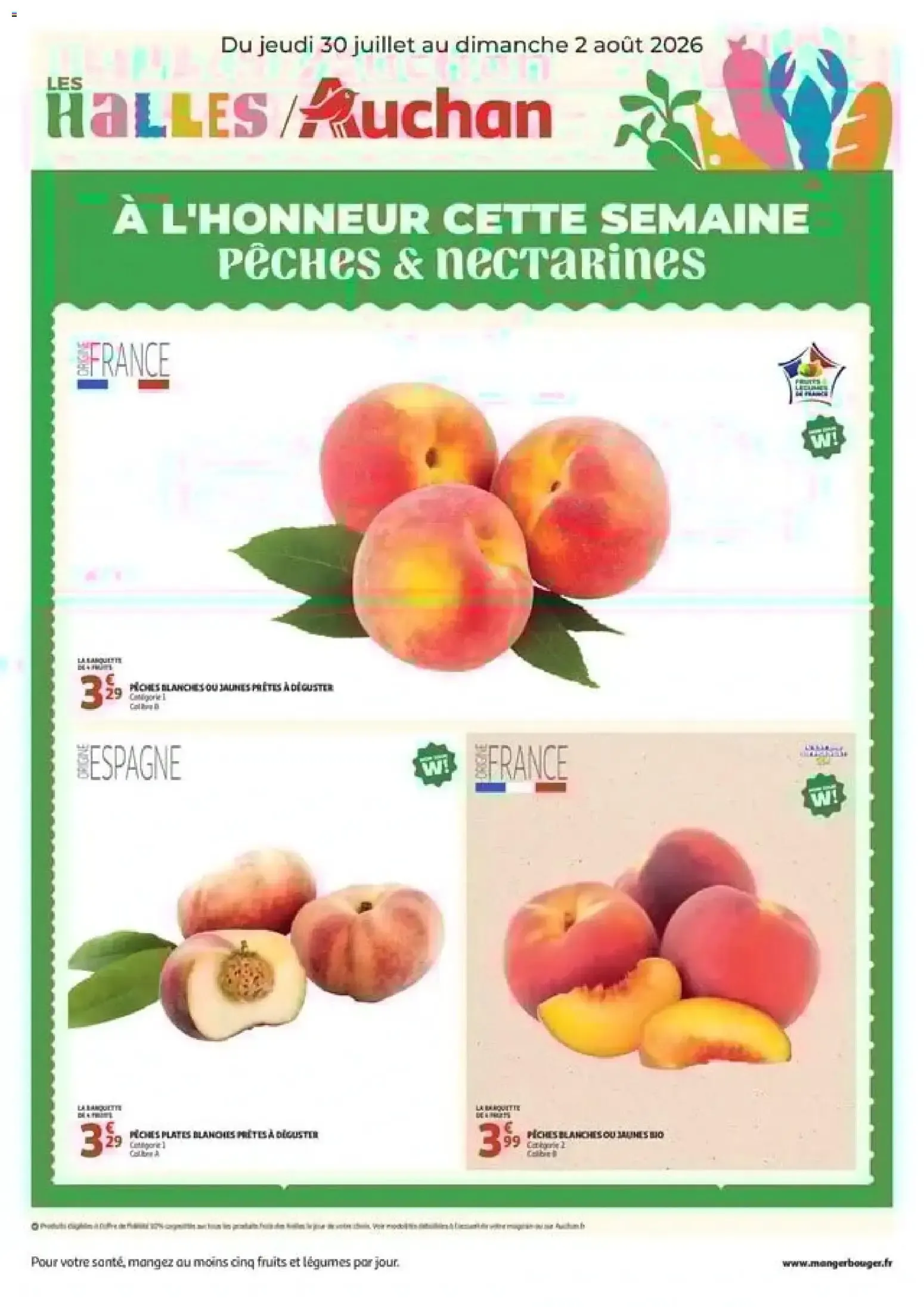 Auchan - À l'honneur cette semaine à partir du 30/07/2026 - promo en ligne du 30 juillet au 2 août 2026 - Catalogue page 1