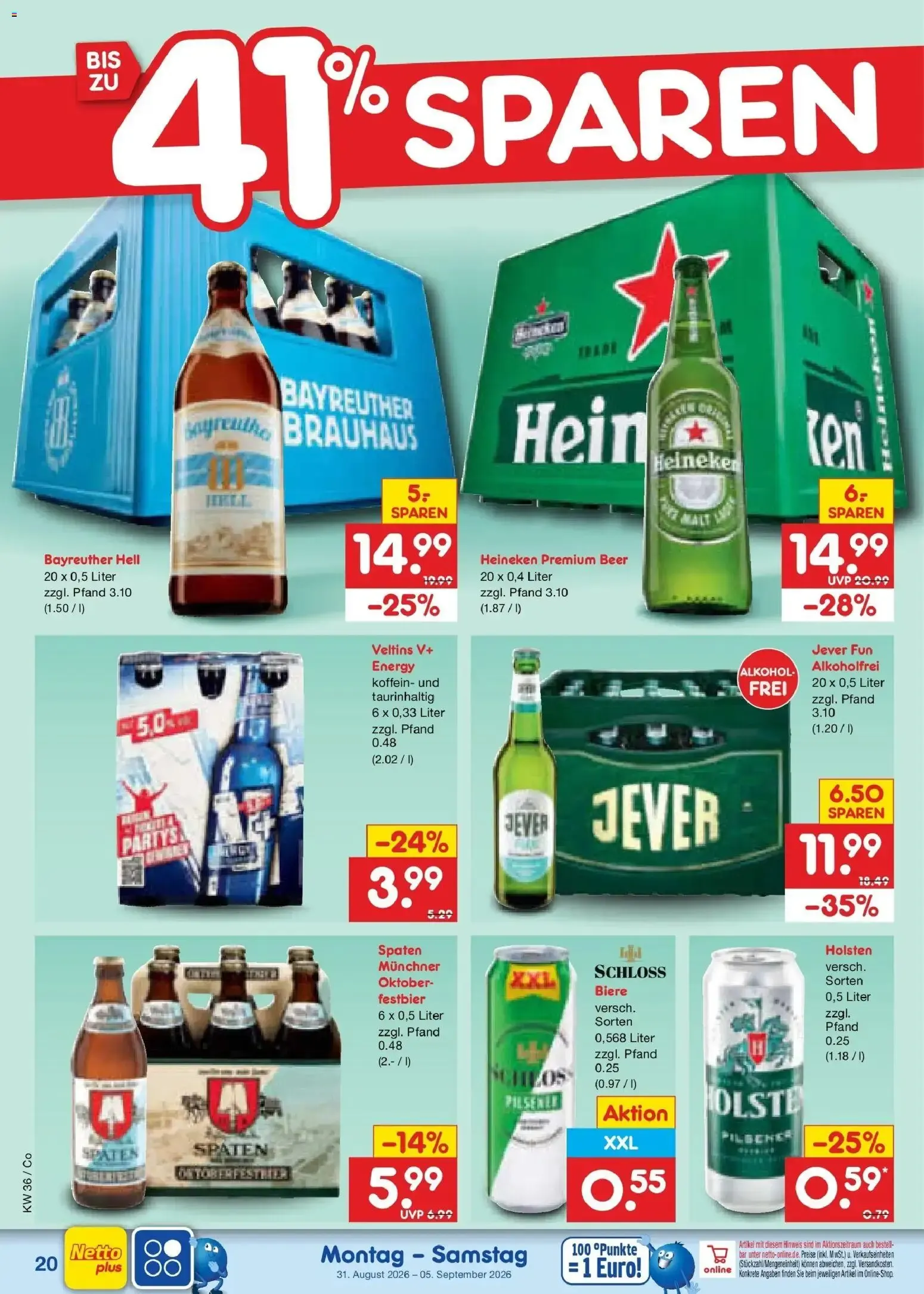 Netto Marken-Discount XXL SPAR GANZ NAH von 31. August bis 5. September 2026 - Prospekt seite 26