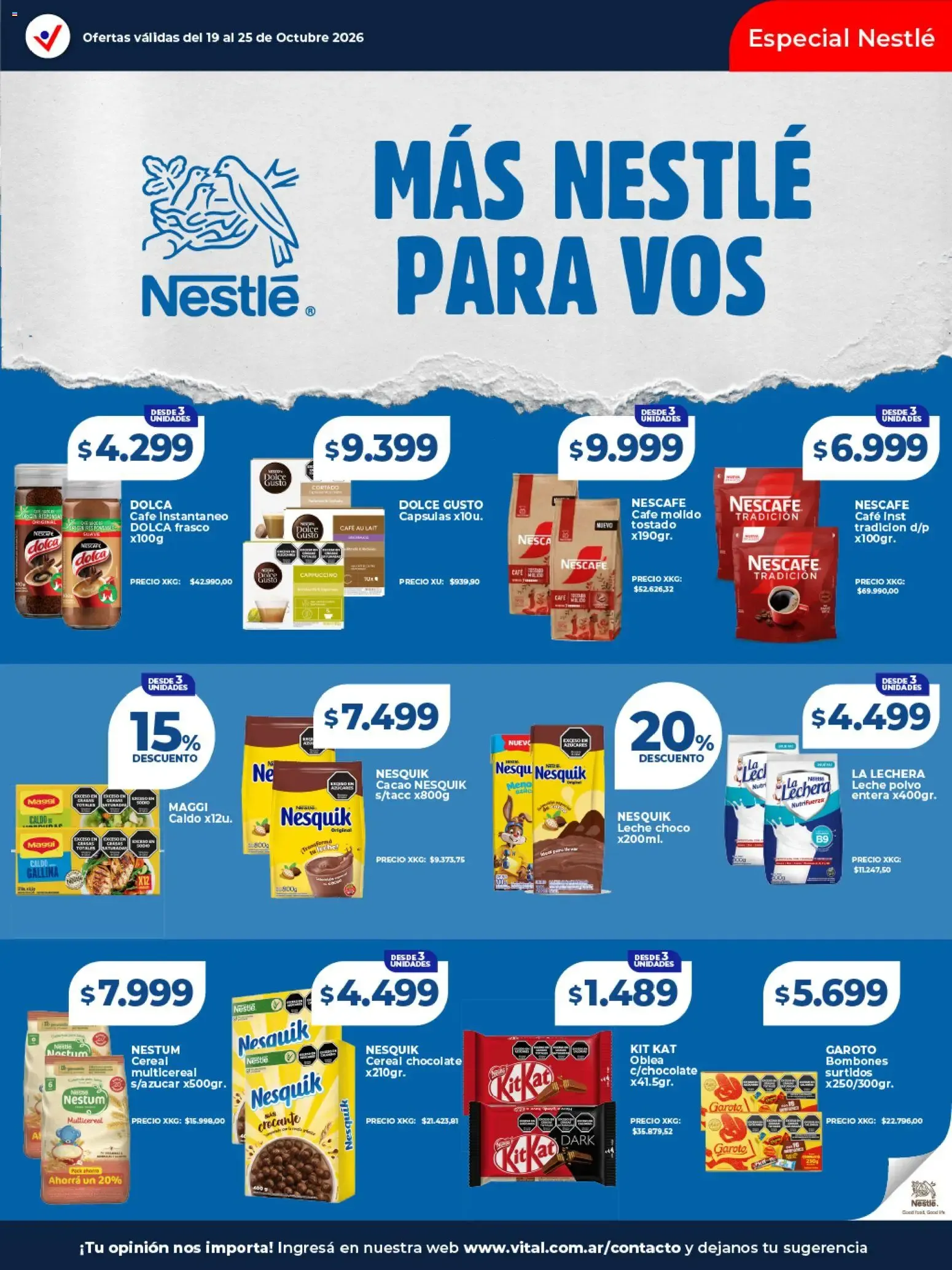 Ofertas de Vital - Ofertas || del 19/10/2026 - 25/10/2026 || Catálogo 19 de octubre al 25 de octubre 2026 - Página 23 del catálogo