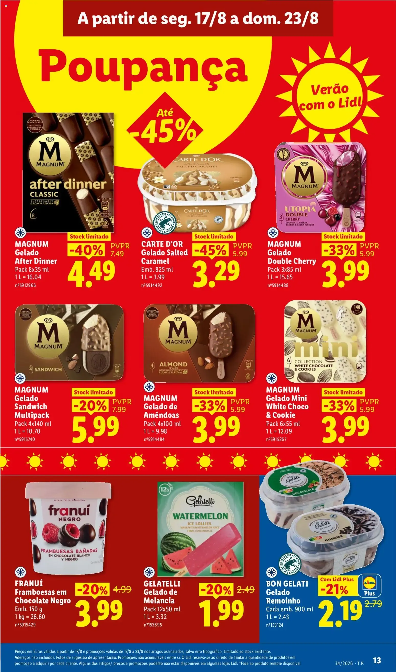 Folheto Lidl Poupança de 17 de agosto até 23 de agosto 2026 - Pagina 13