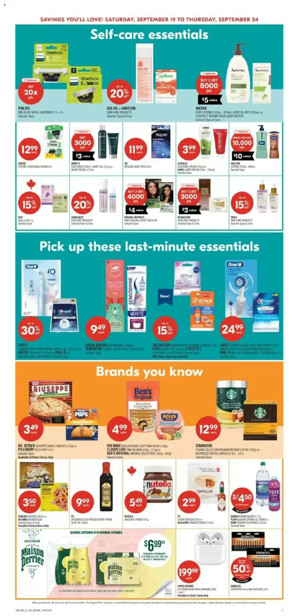 Shoppers Drug Mart flyer week 38 from September 19 to September 24 2026 - flyer page 18