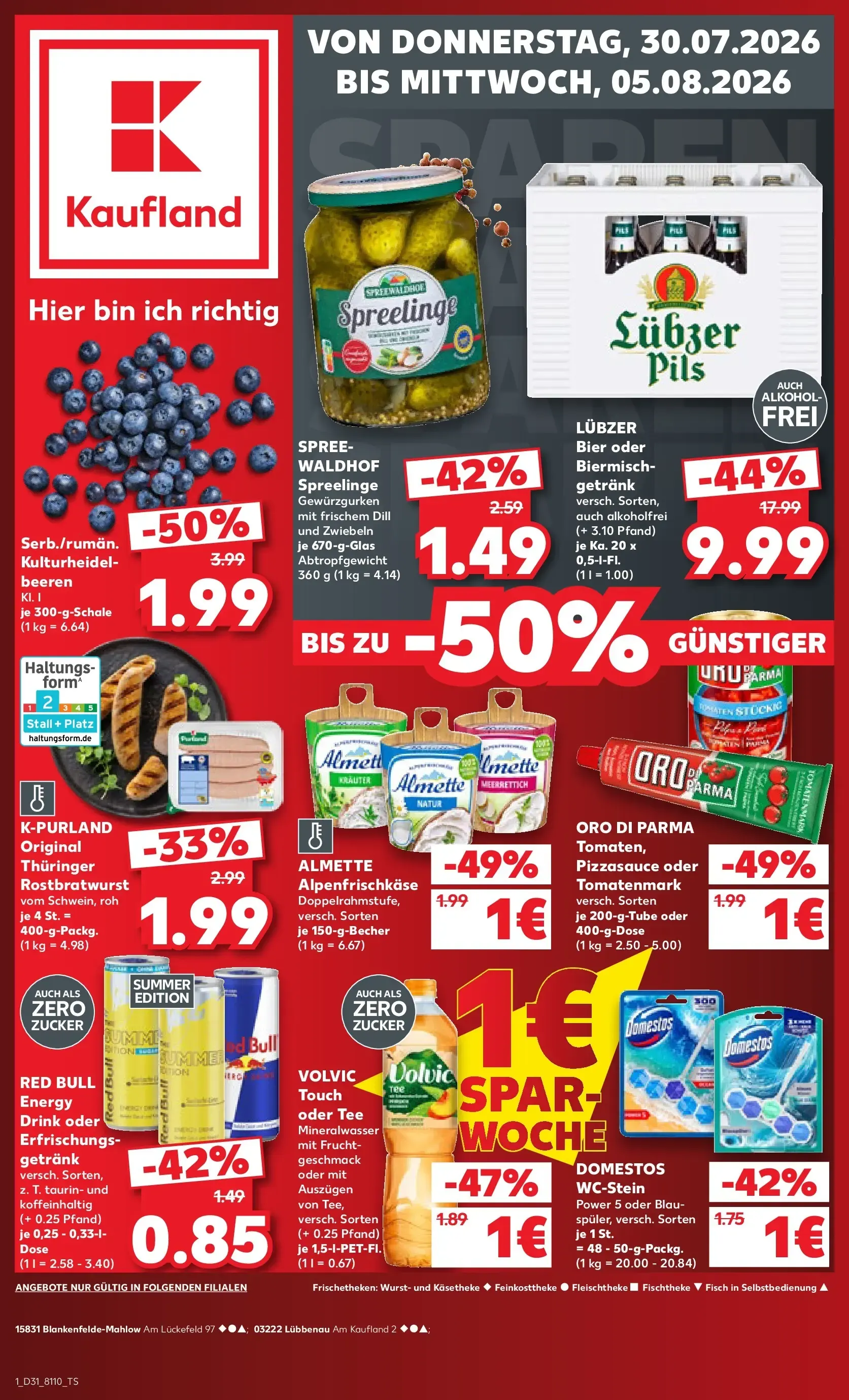Prospekt Kaufland ab 30.07.2026 » Angebote Online zum Blättern von 30. Juli bis 5. August 2026 - Prospekt seite 1