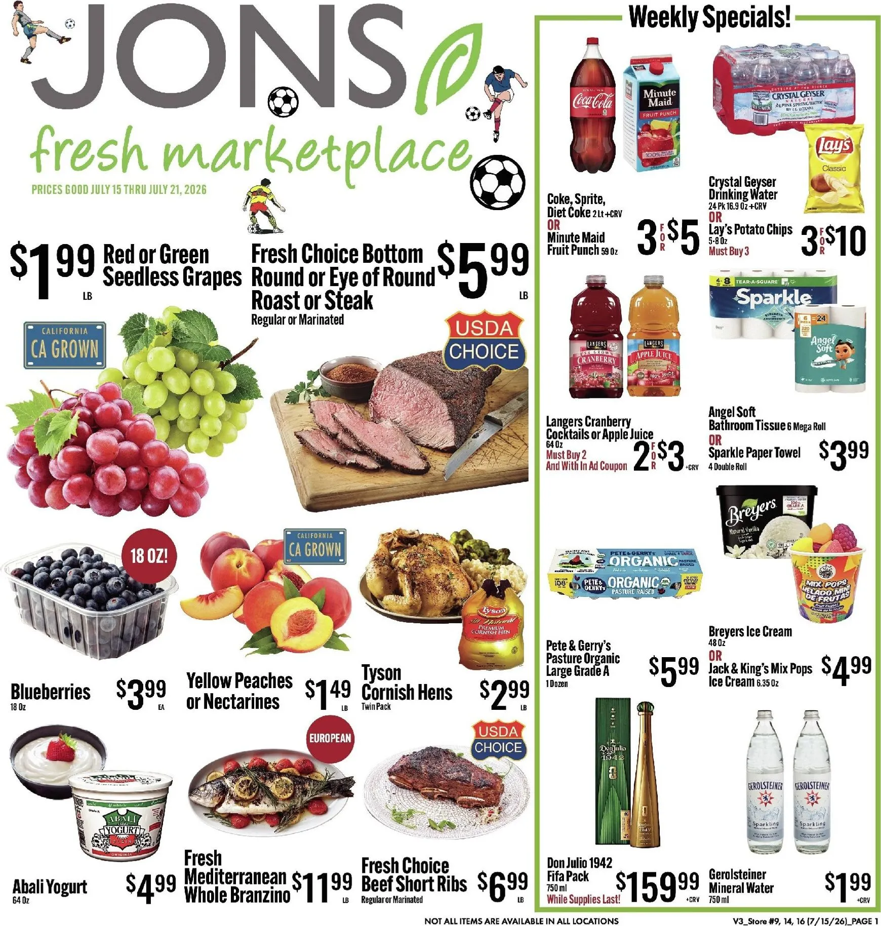 Weekly ad Current Jons leaflet valid from Wednesday 07/15/2026 to Tuesday 07/21/2026 from July 15 to July 21 2026 - Page 1