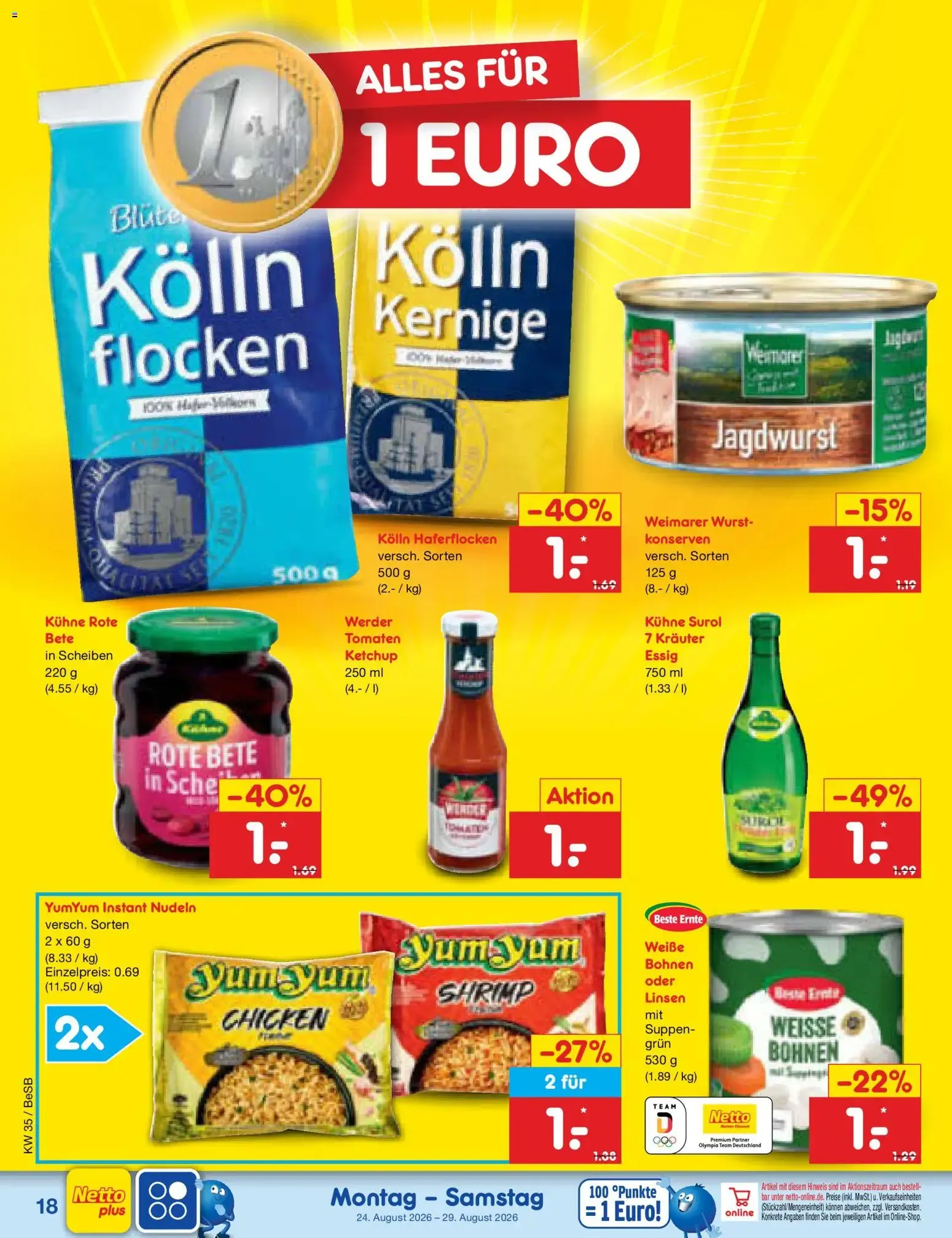 Netto Marken-Discount Prospekt (ab 24.08.2026) » Angebote von 24. August bis 29. August 2026 - Prospekt seite 28