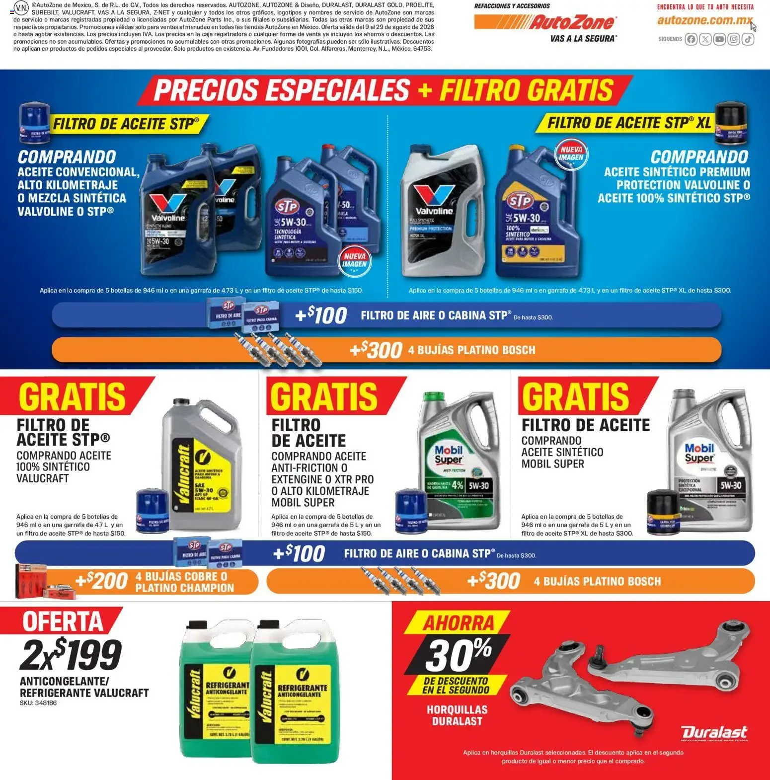 Catálogo de AutoZone catálogo (09/08/2026 - 29/08/2026) - catálogo en línea 9 de agosto al 29 de agosto 2026 - Pagina 4