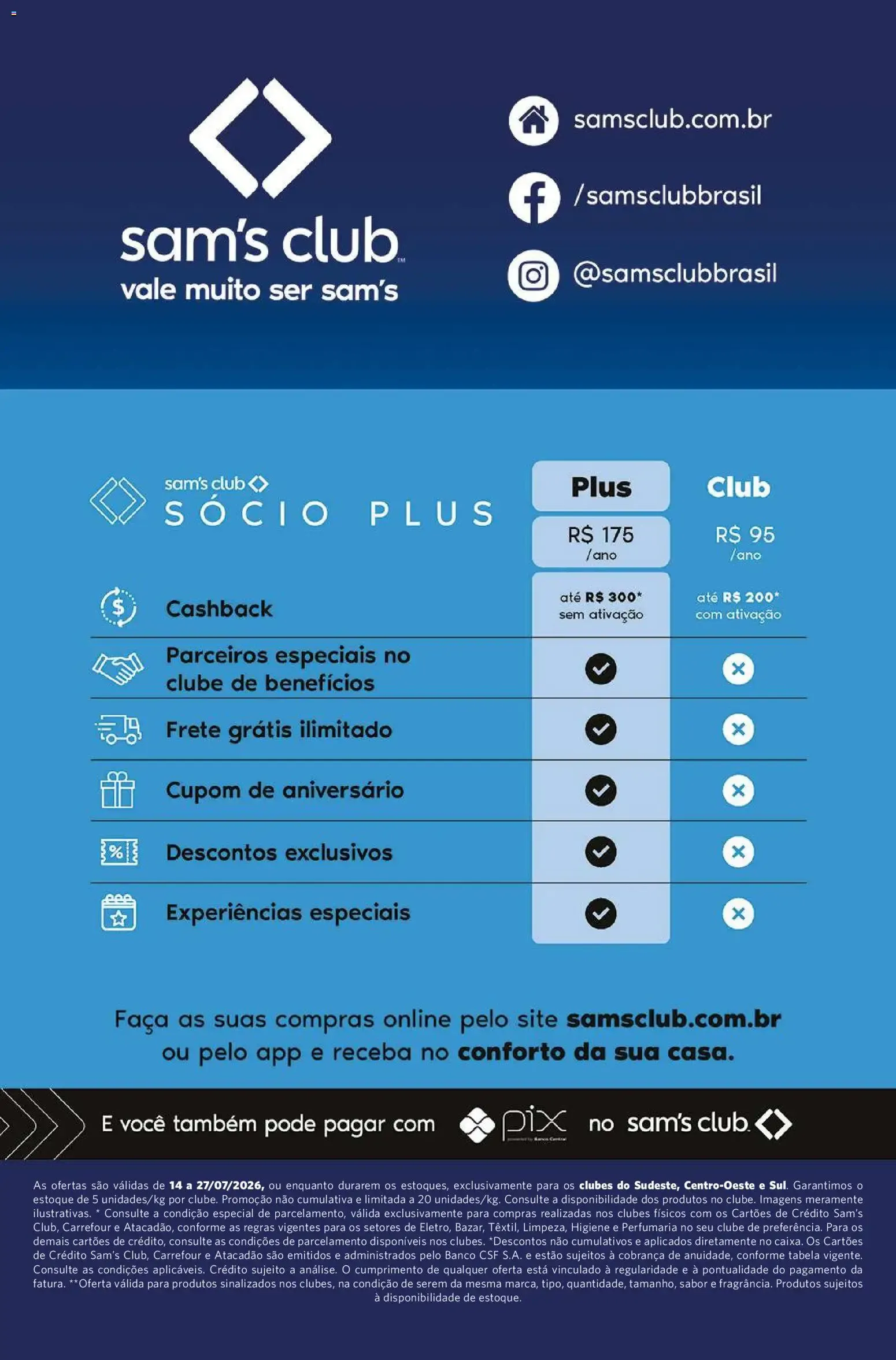 Encarte de Sam's Club ofertas Casa Limpa de 14/07/2026 | Promoções Online 14 de julho até 27 de julho 2026 - Pagina 12