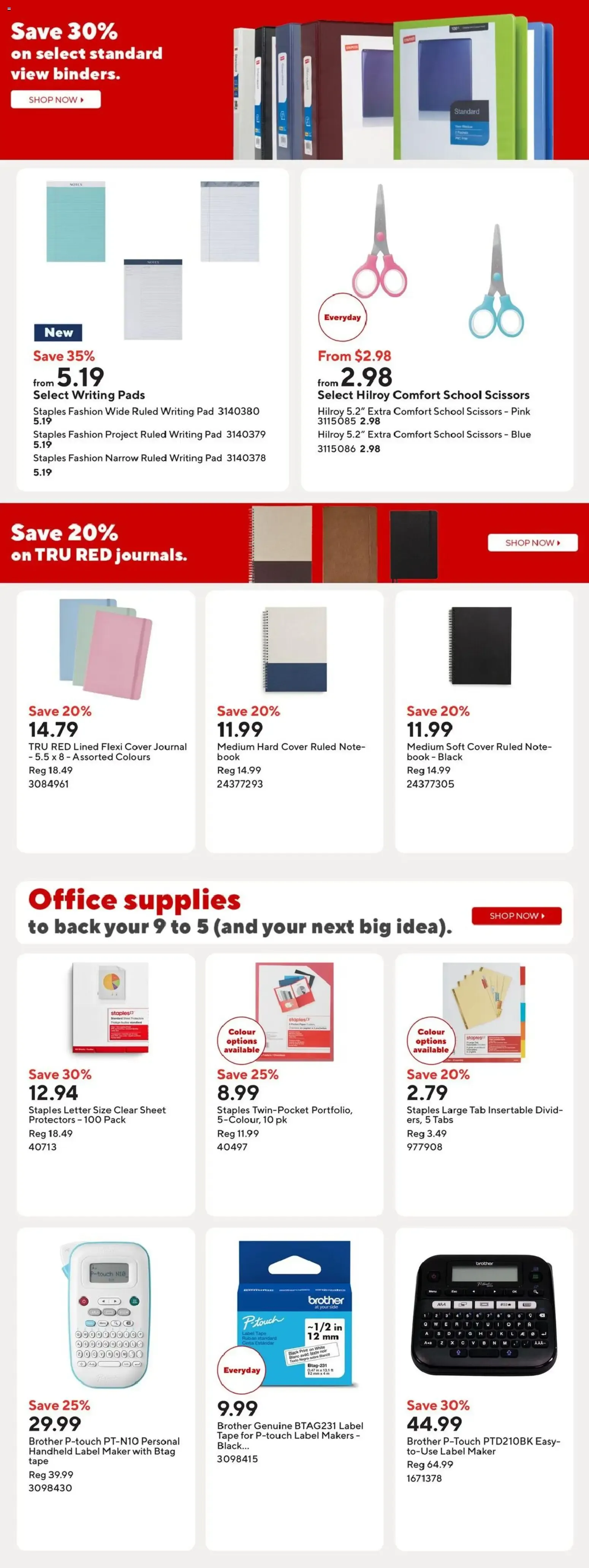 Staples Easy Deals & Friends + Family Savings from July 17 to July 23 2026 - flyer page 13
