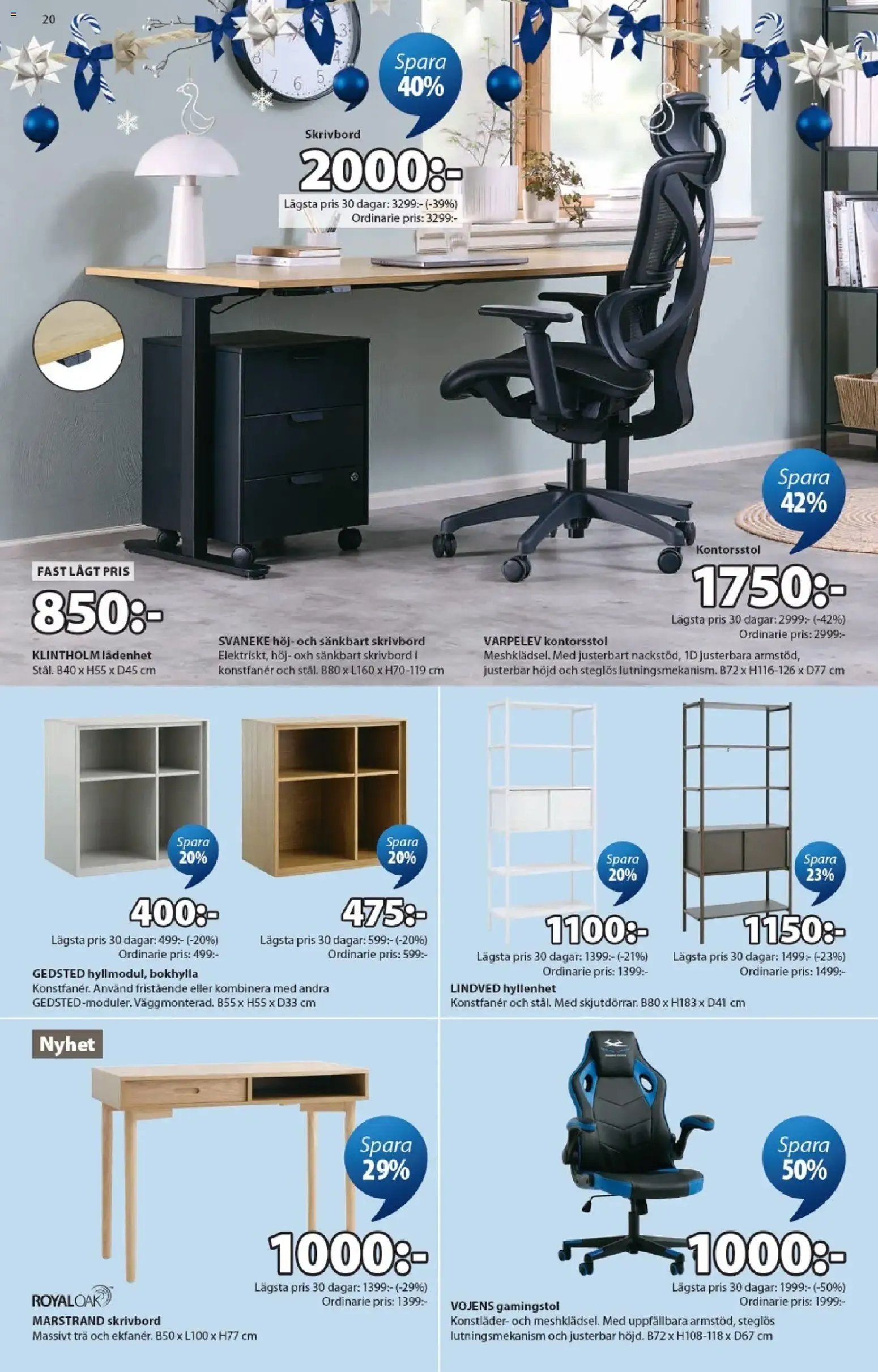 JYSK Scandinavian Sleeping & Living - Ett fantastiskt erbjudande för din jul från 19 oktober till 29 november 2026 - Reklamblad sidor 20