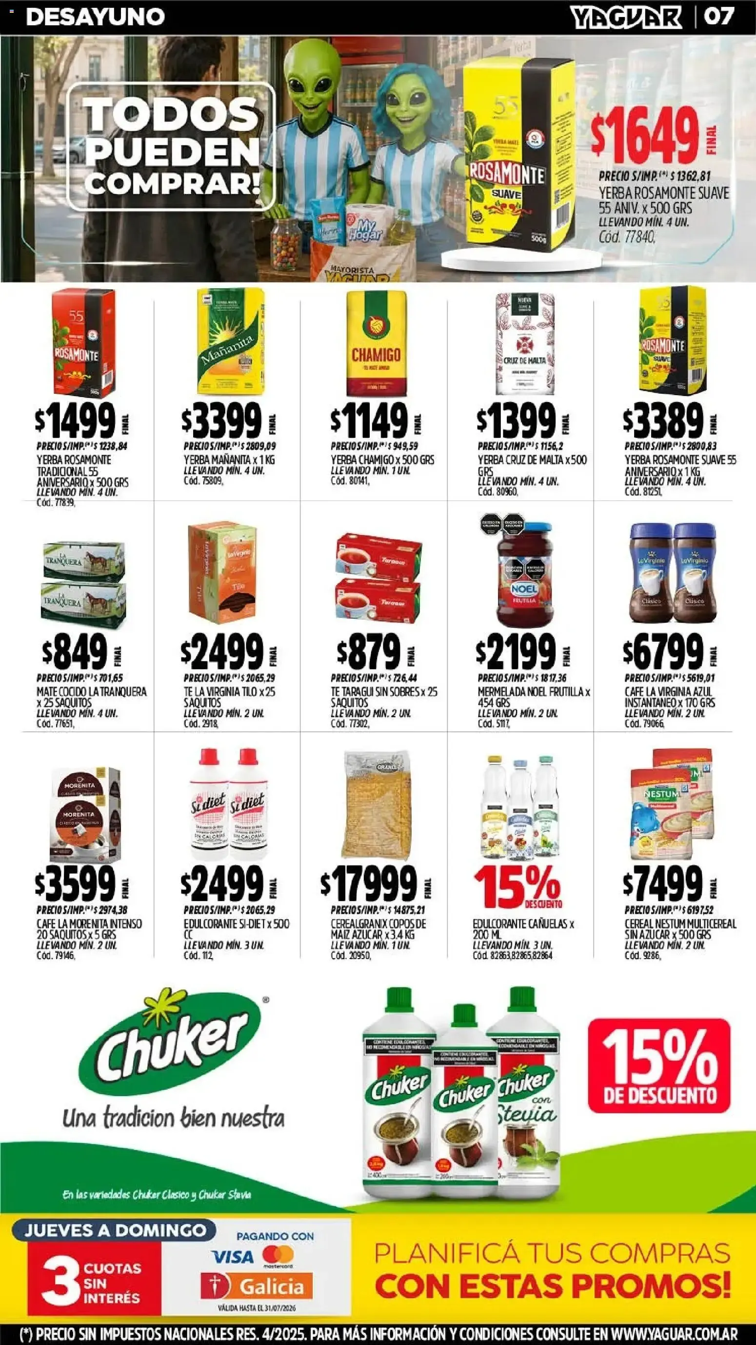 Ofertas de Mayorista Yaguar - Precios de Otro Planeta 6 de julio al 11 de julio 2026 - Página 8 del catálogo
