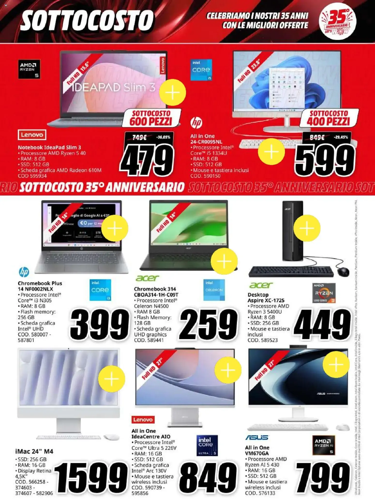 Media World: Sottocosto - 35° Anniversario da 6 ottobre a 18 ottobre di 2026 - Pagina del volantino 13