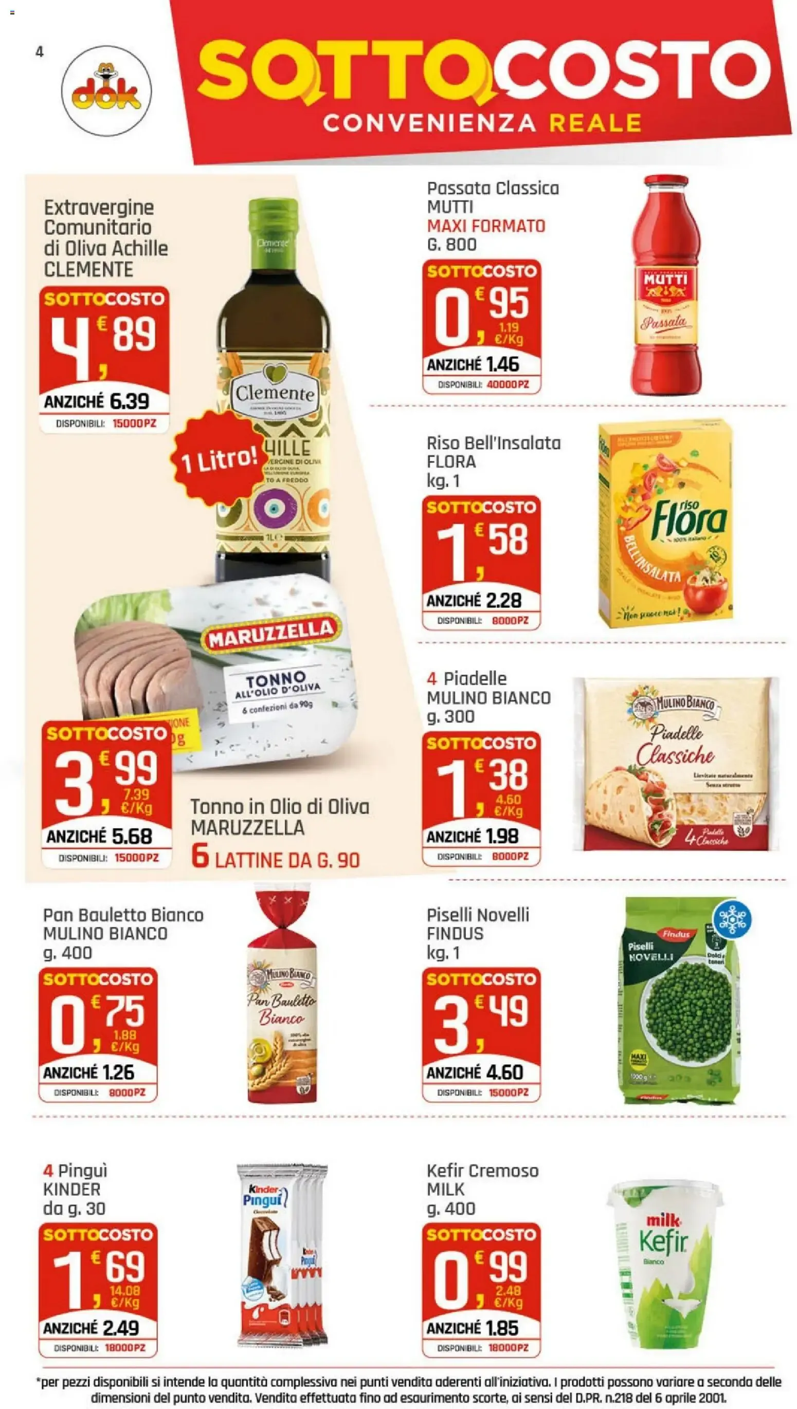 DOK Supermercati - Sotto Costo da 9 luglio a 18 luglio di 2026 - Pagina del volantino 4