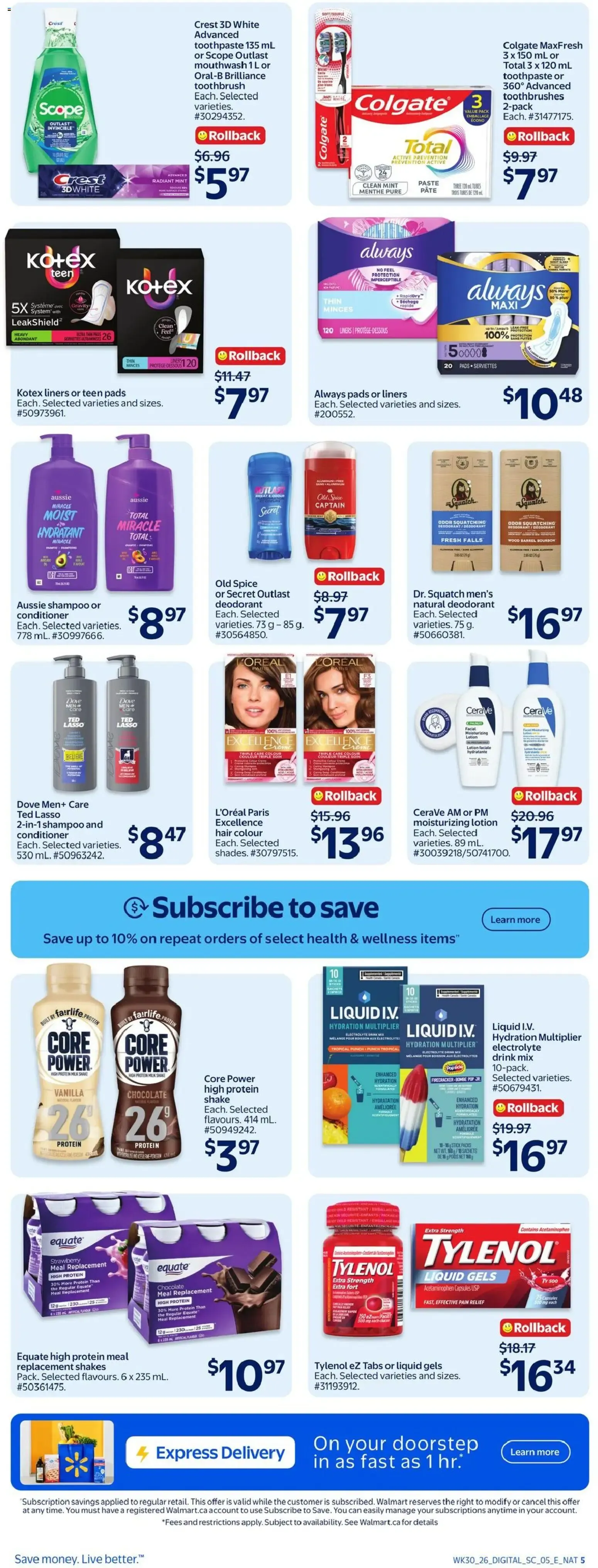 Walmart weekly flyer from Aug 20, 2026 > weekly specials & deals from August 20 to August 26 2026 - flyer page 8