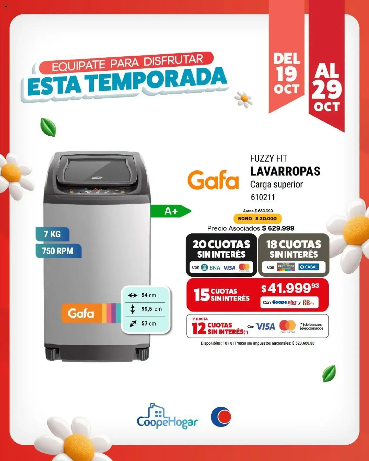 Ofertas de Cooperativa Obrera - Equipate para disfrutar esta temporada del 19/10/2026 - 29/10/2026 19 de octubre al 29 de octubre 2026 - Página 4 del catálogo