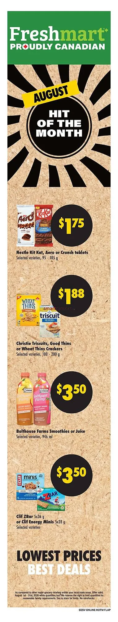 Freshmart Long Weekend Favourites from July 30 to August 5 2026 - flyer page 8