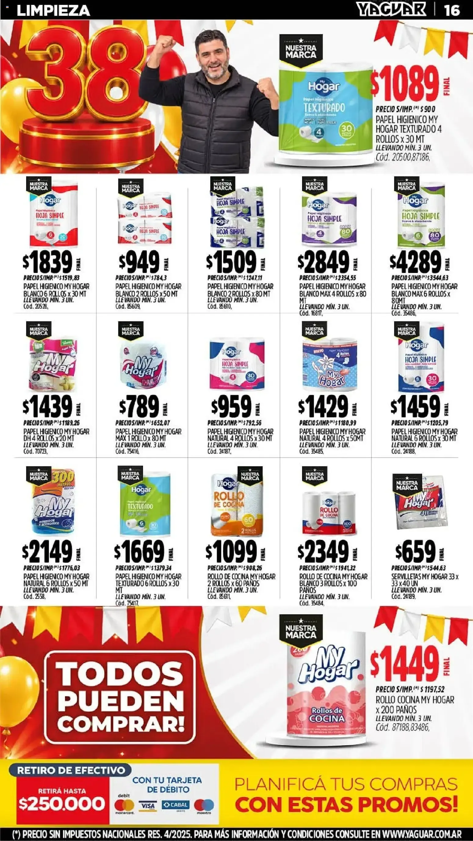Ofertas de Mayorista Yaguar: El Cumple del Año 38 19 de octubre al 25 de octubre 2026 - Página 18 del catálogo