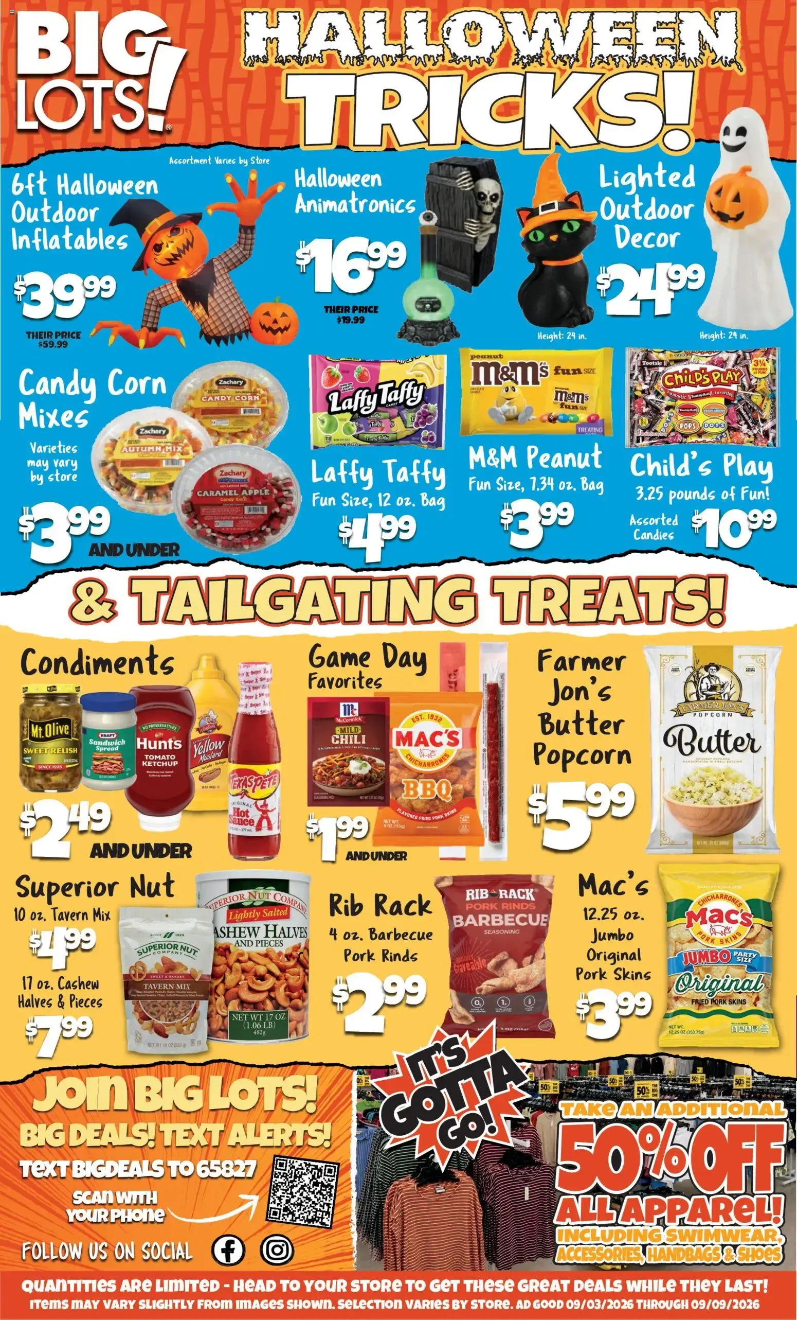 Weekly promotion Big Lots Weekly Ad from 09/03/2026 - Flyer spanning from September 3 to September 9 2026 - Page 2 for Catalogue 365