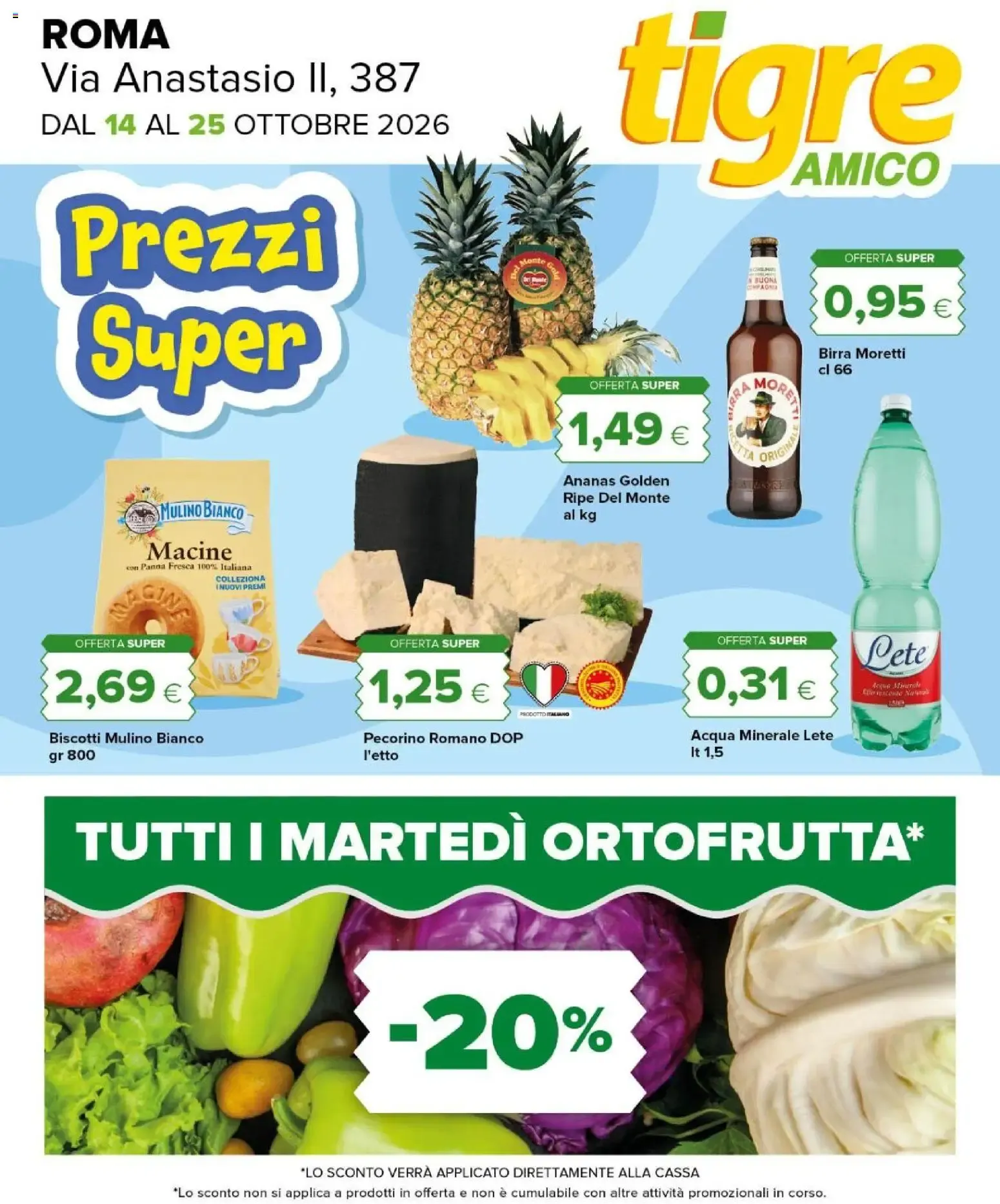 Nuovo Tigre volantino Amico Roma dal 14/10/2026 > offerte anteprima 🛍️ da 14 ottobre a 25 ottobre di 2026 - Pagina del volantino 1