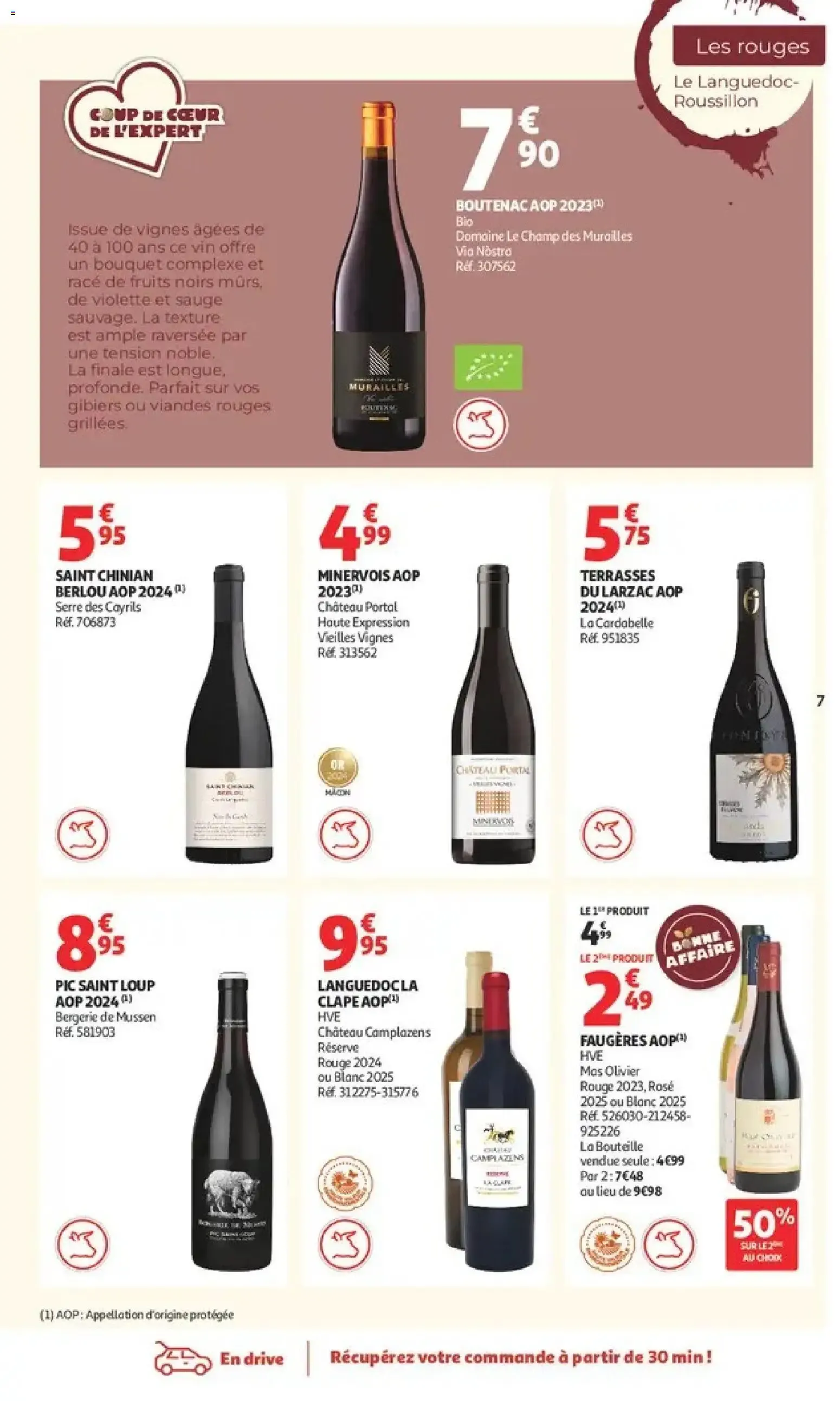 Auchan - Foire aux vins à partir du 25/09/2026 - promo en ligne du 25 septembre au 10 octobre 2026 - Catalogue page 7