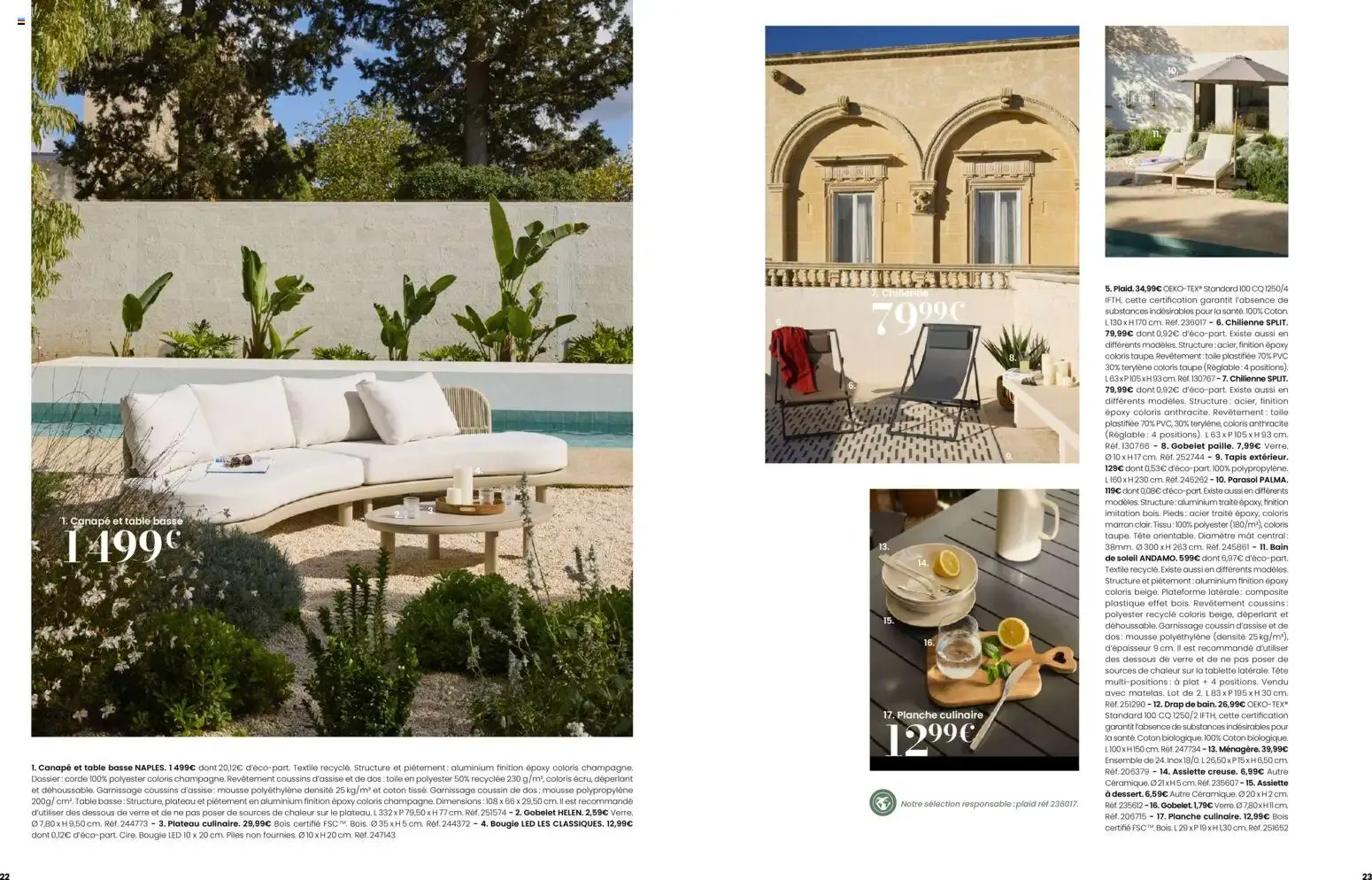 Maisons du Monde Évasion Estivale Collection Outdoor 2026 du 2 septembre au 31 décembre 2026 - Catalogue page 12