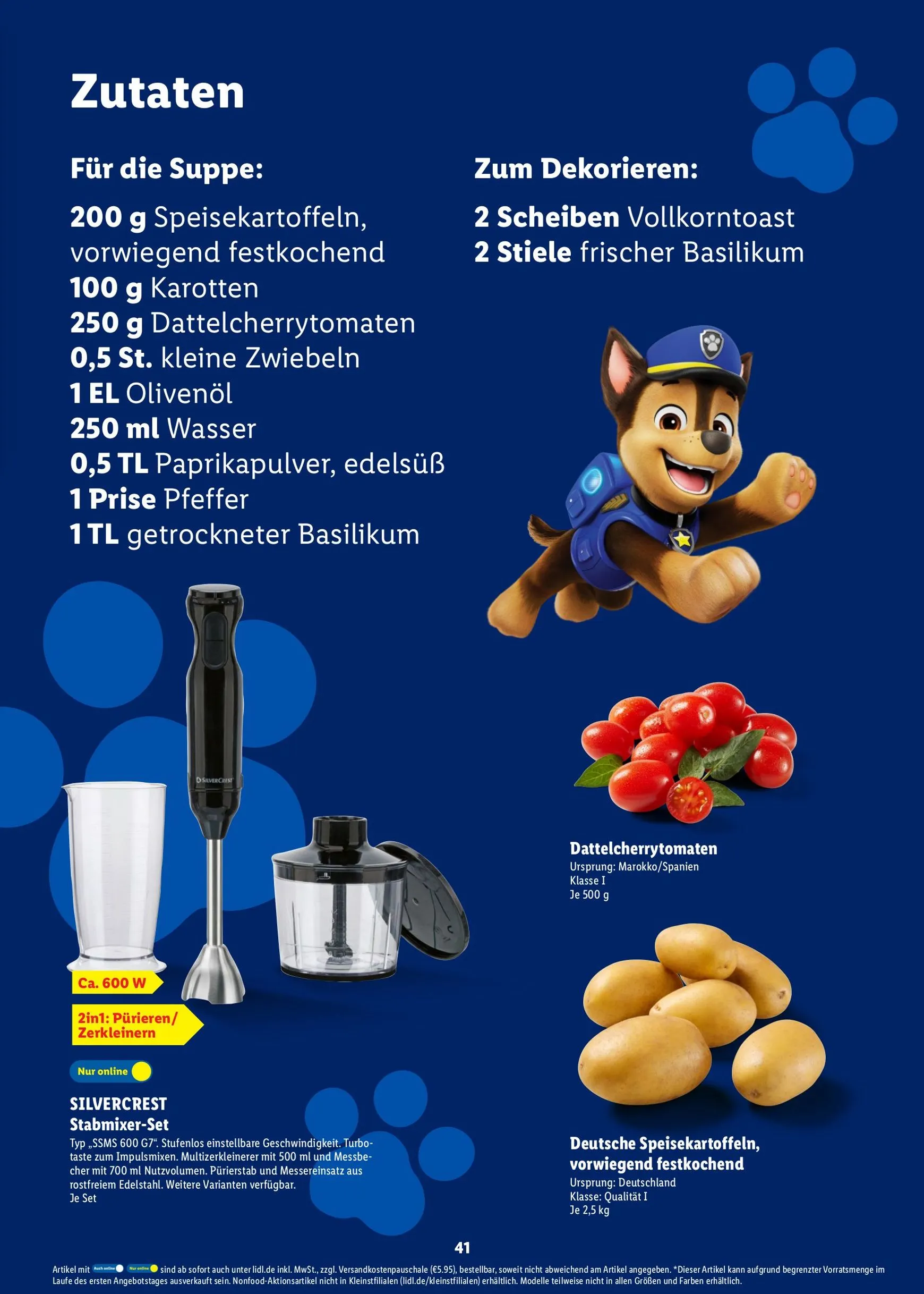 PAW Patrol Rezeptheft von 20. Juli bis 23. August 2026 - Prospekt seite 41